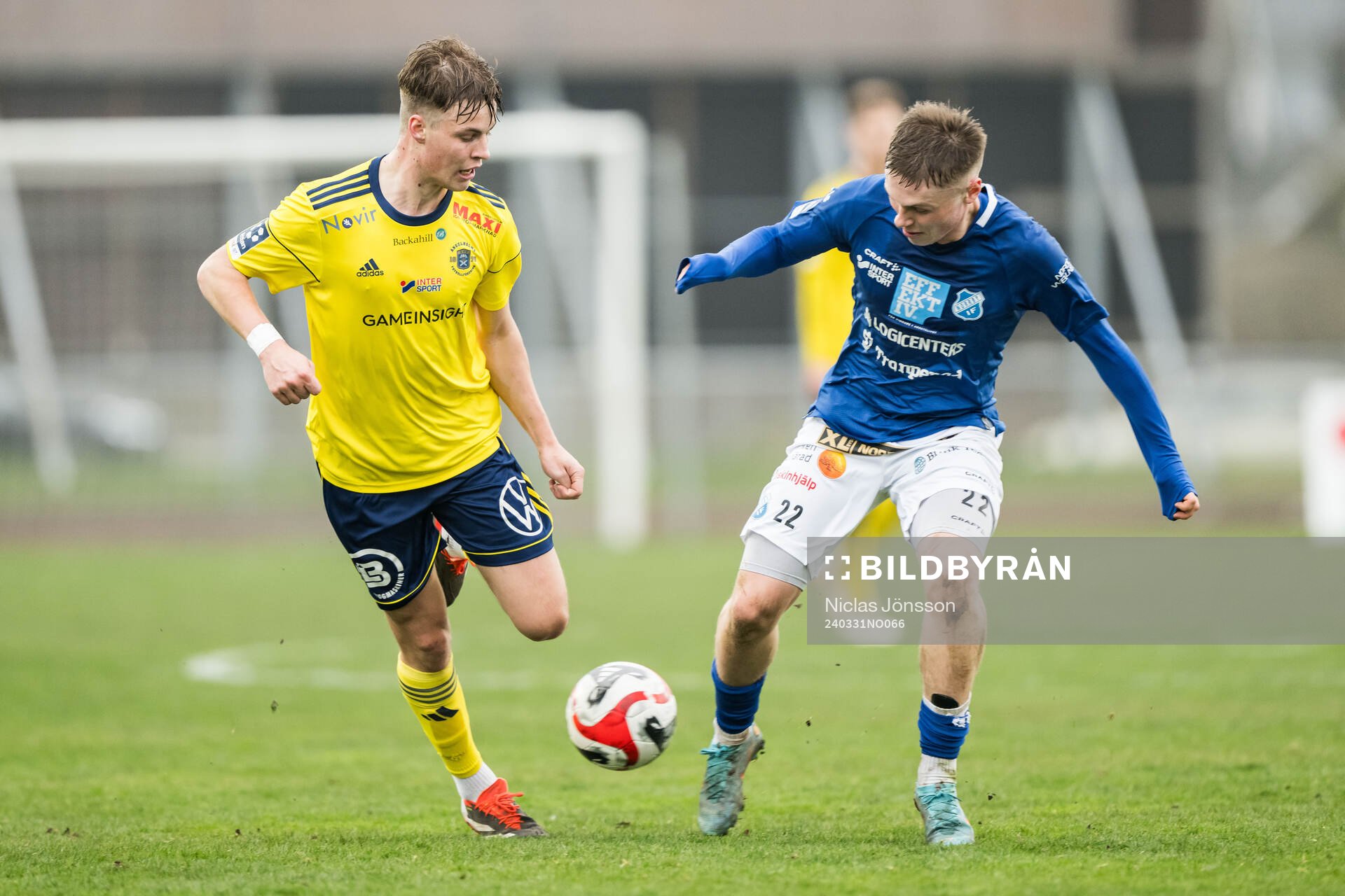 Ängelholms Vilgot Carlsson och Norrby IFs Teo Helge