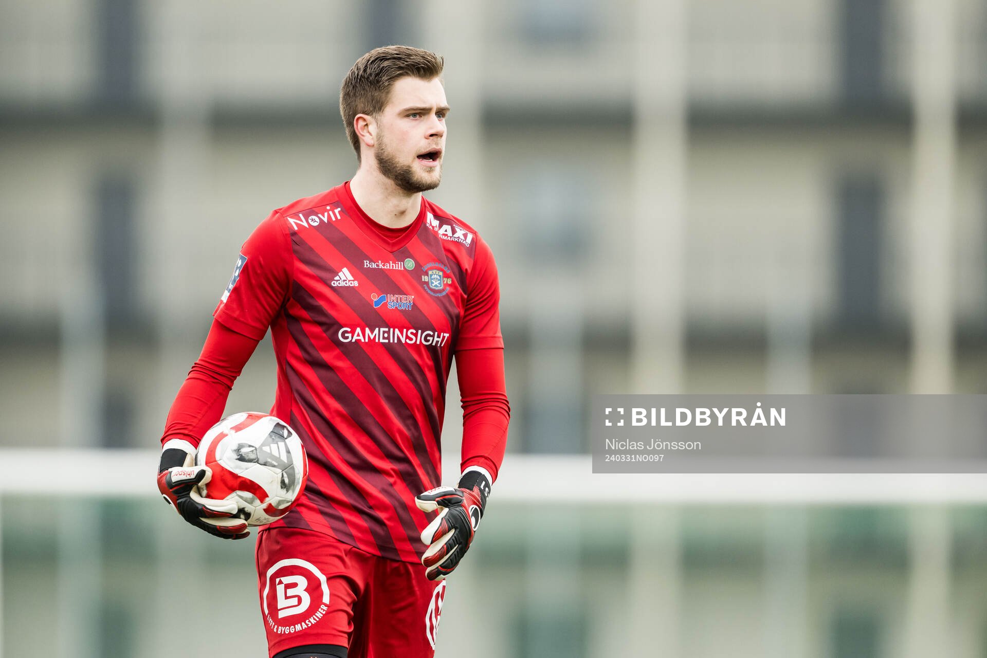 Ängelholms målvakt Robin Streifert