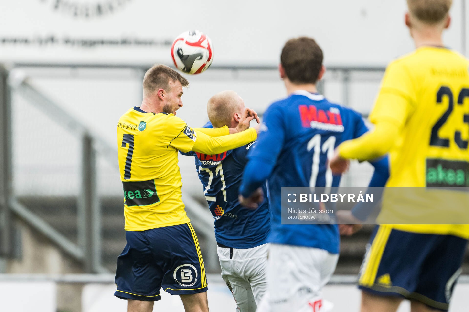 Ängelholms Robin Nilsson och Norrby IFs Andreas Hansen