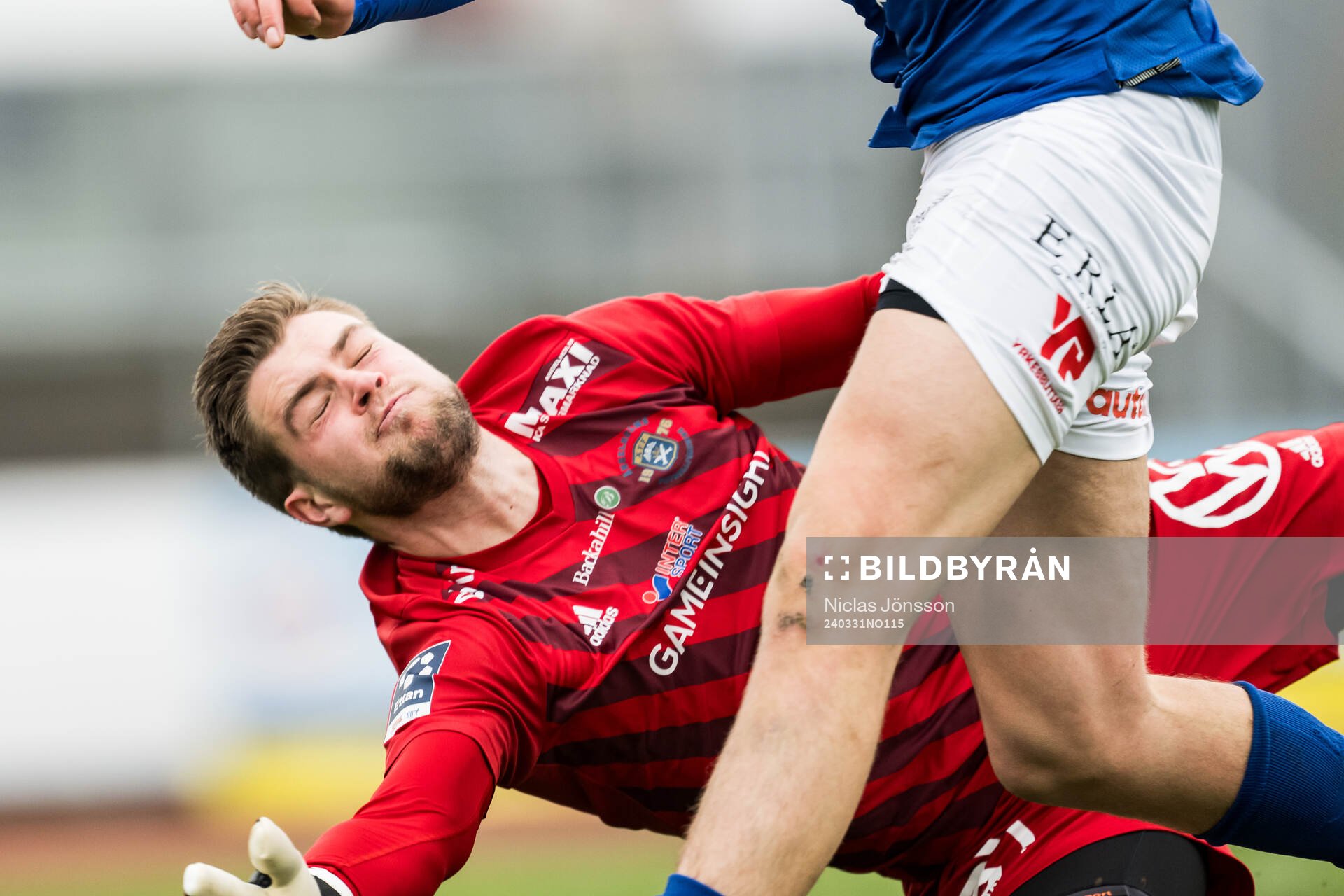 Ängelholms målvakt Robin Streifert