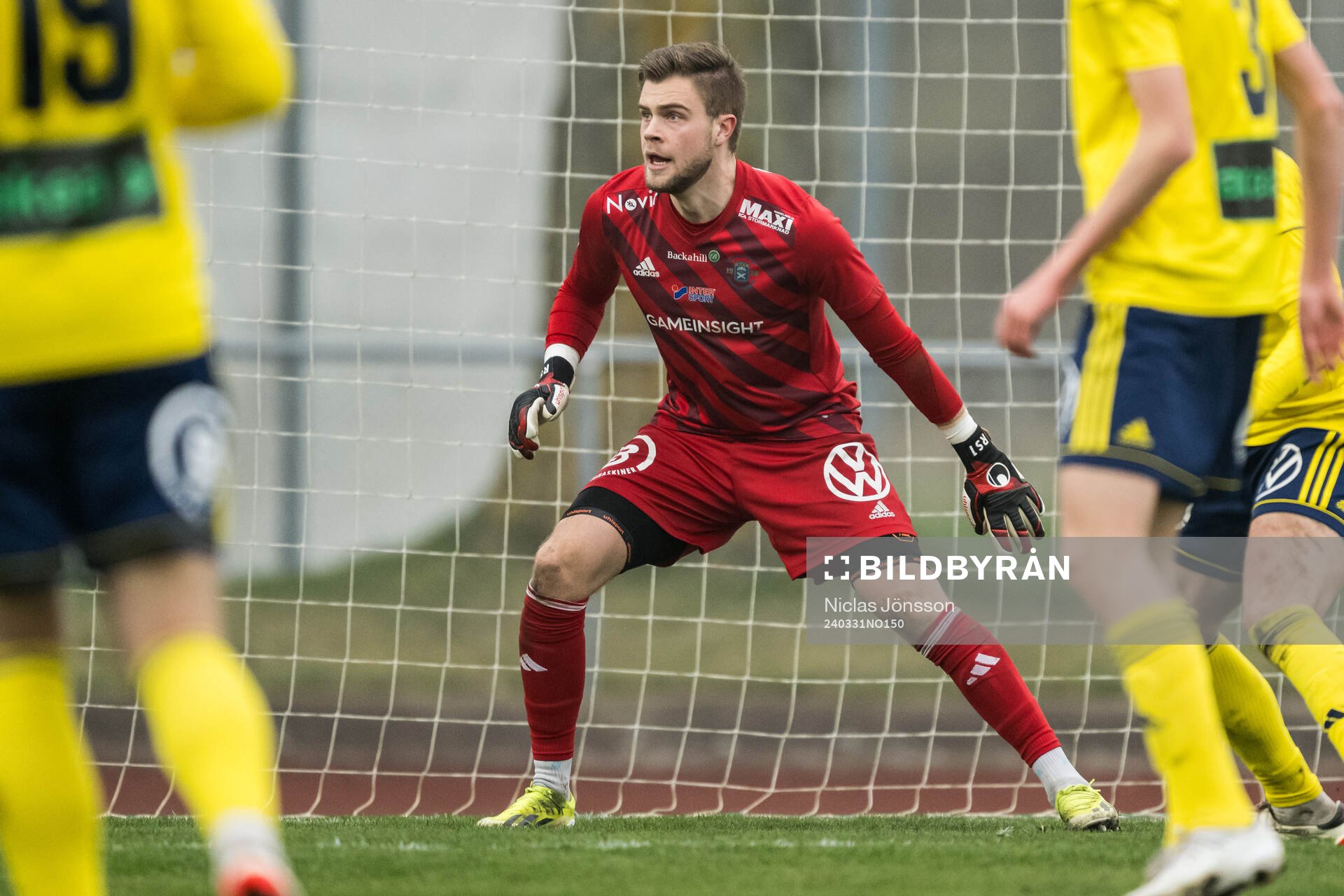 Ängelholms målvakt Robin Streifert