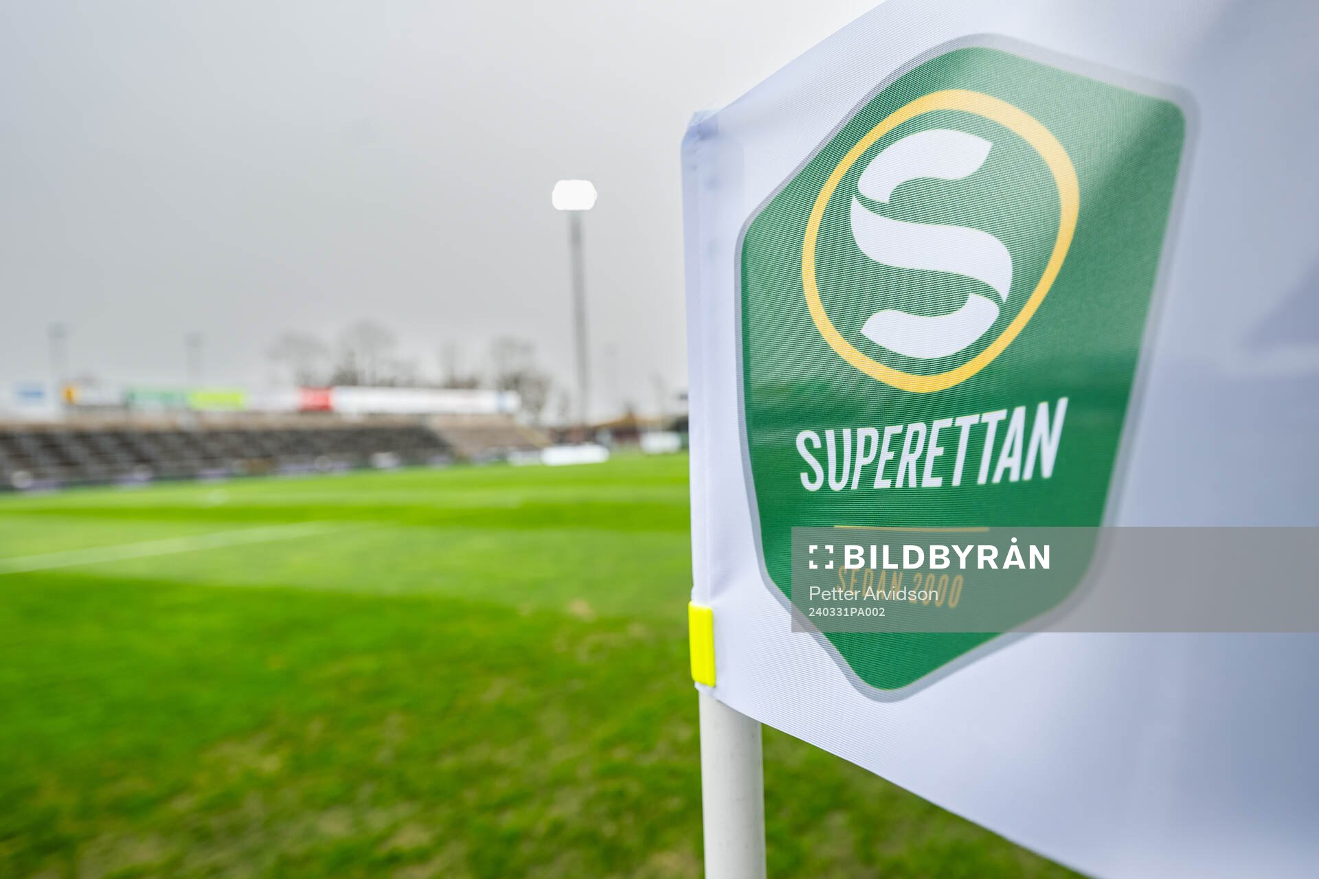 Superettan hörnflagga på Landskrona IP