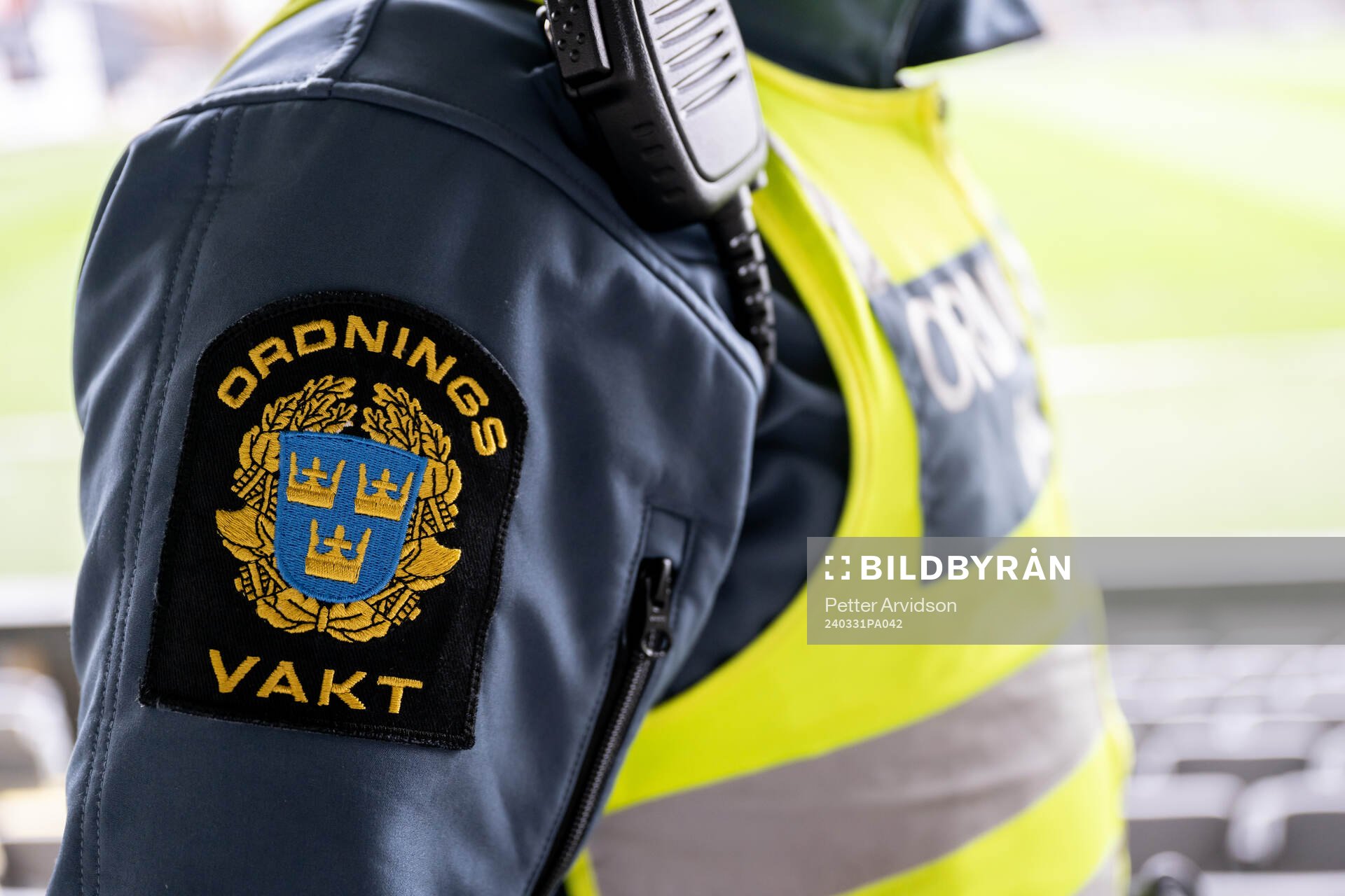 Emblemet på en ordningsvakt