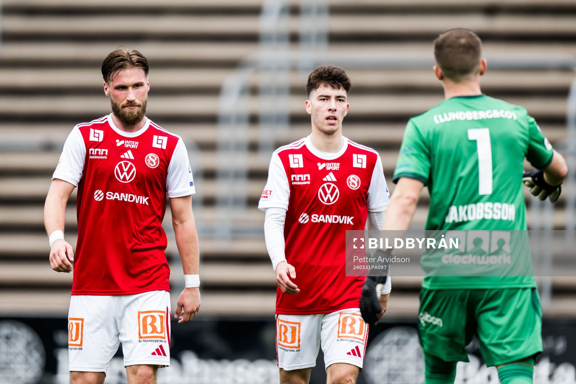 Sandvikens IFs Kasper Harletun och Adam Kiani deppar