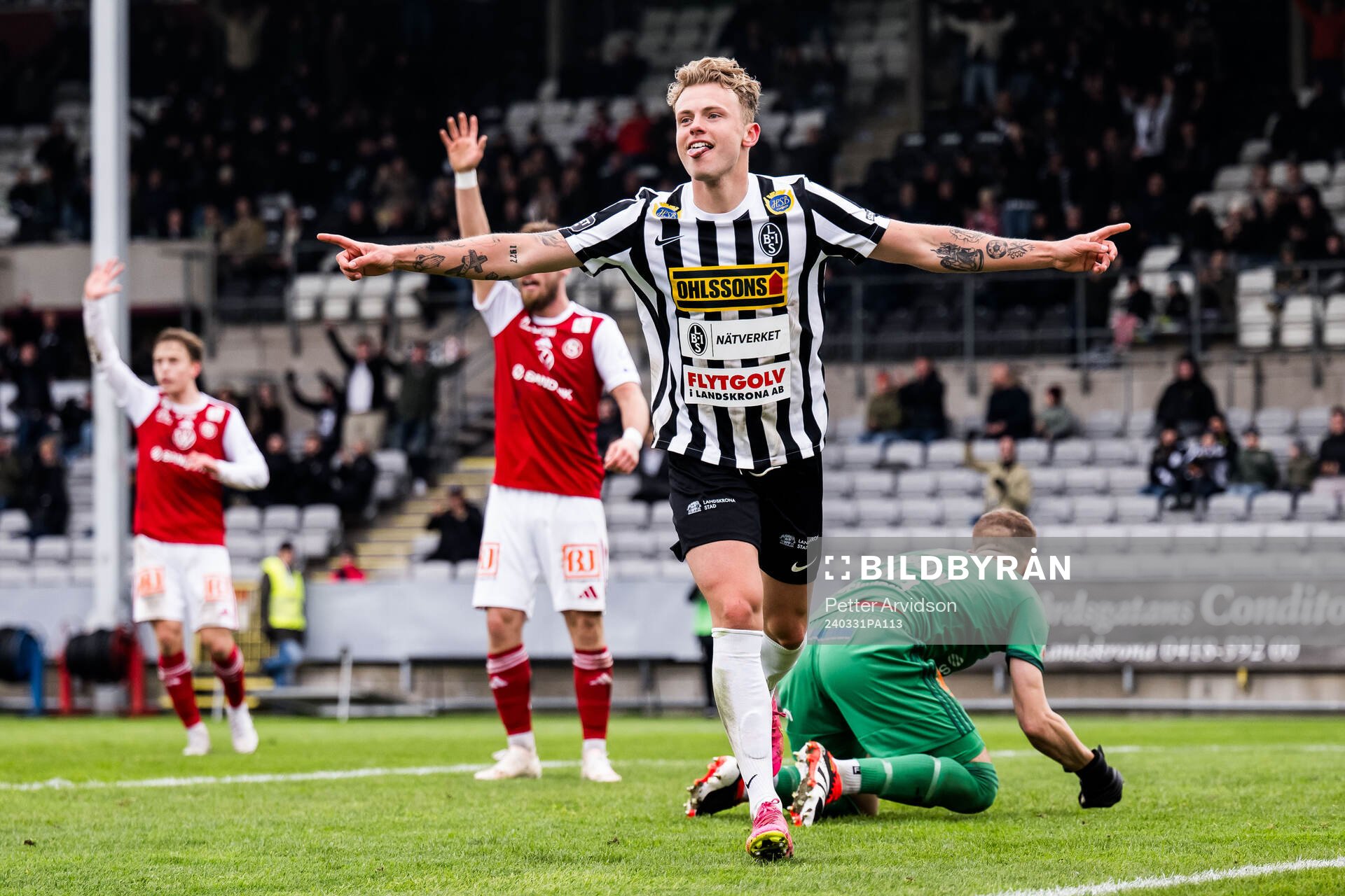 Landskronas Frederik Ihler jublar