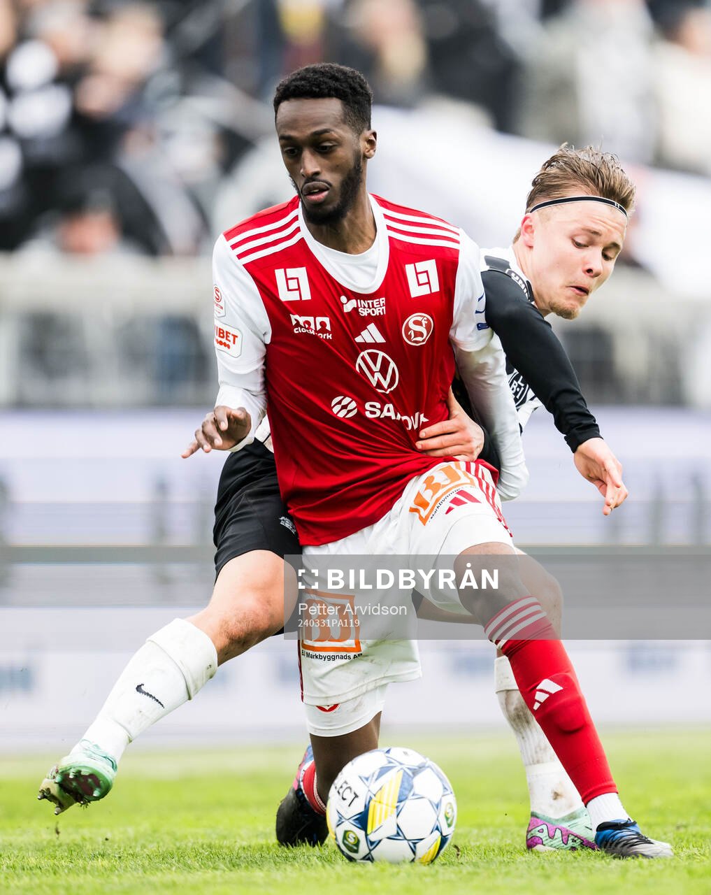 Sandvikens IFs Mohammed Mahammed och Landskronas Vincent