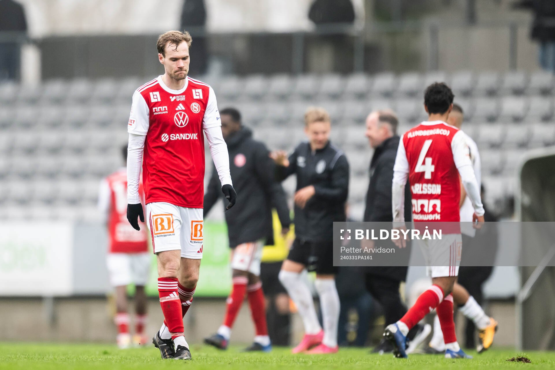 Sandvikens IFs Martin Springfeldt deppar