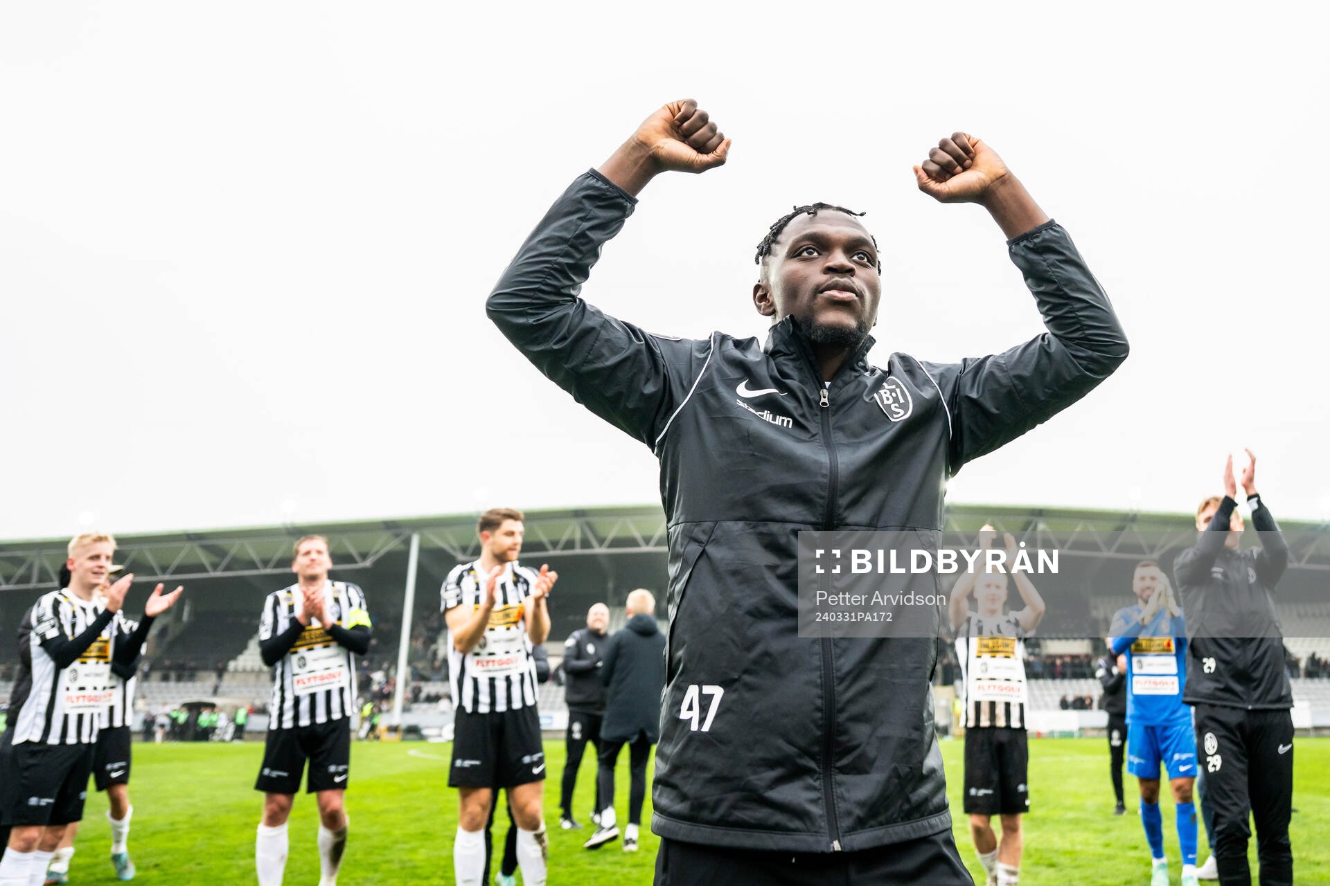 Landskronas Kofi Asare jublar
