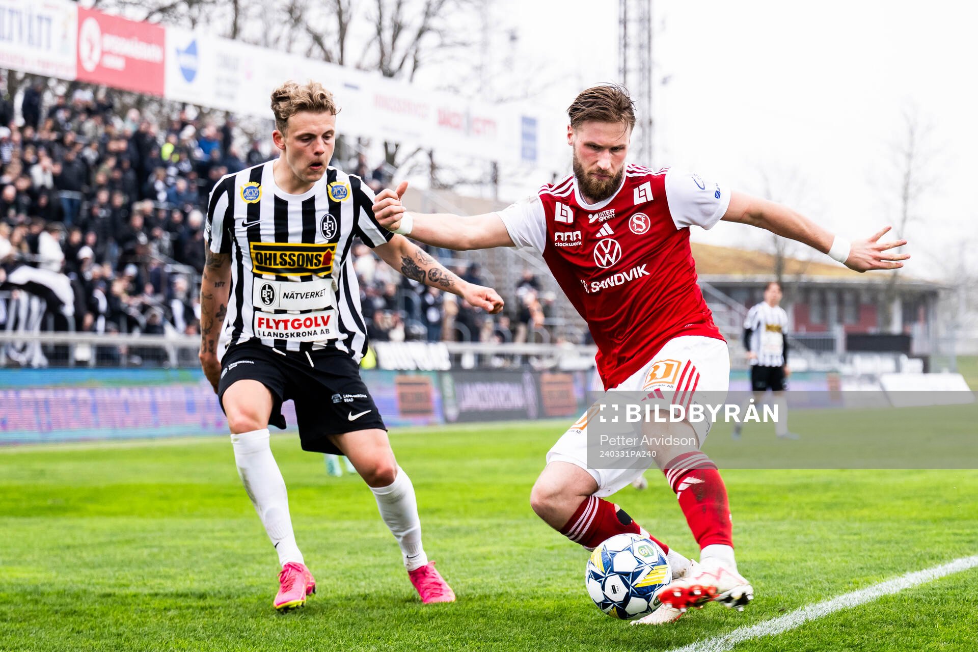 Landskronas Frederik Ihler och Sandvikens IFs Kasper