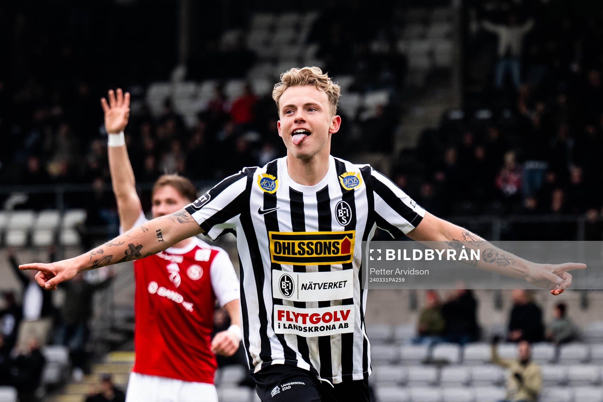 Landskronas Frederik Ihler jublar