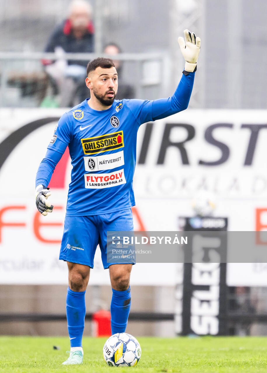 Landskronas målvakt Amr Kaddoura