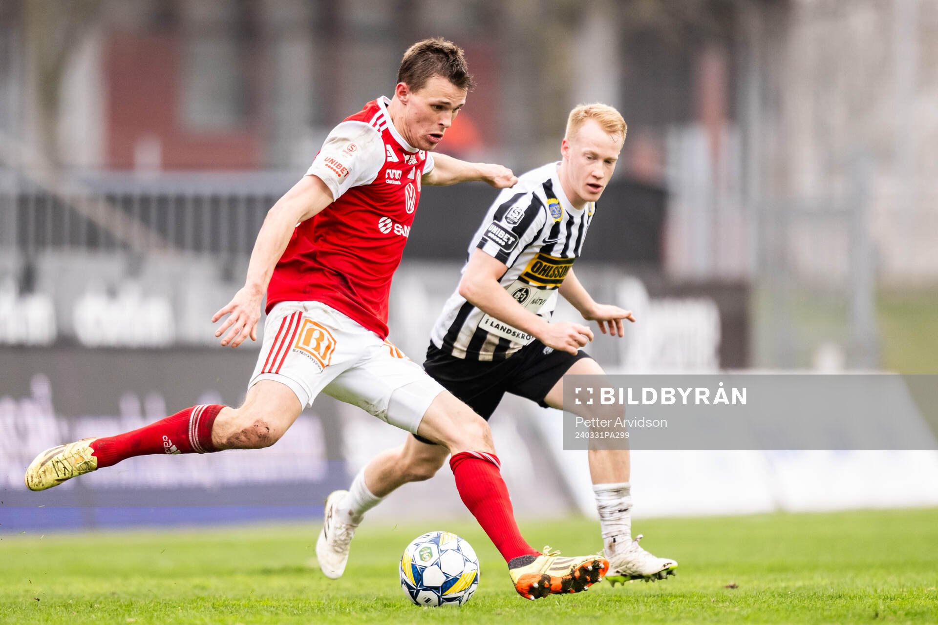 Sandvikens IFs Daniel Söderberg och Landskronas David