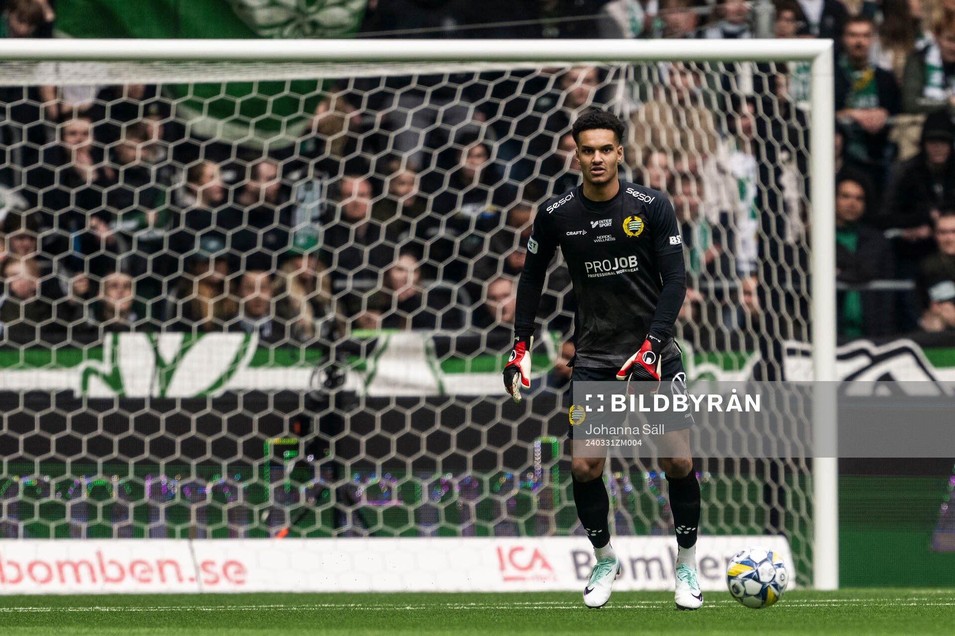 Hammarbys målvakt Oliver Dovin