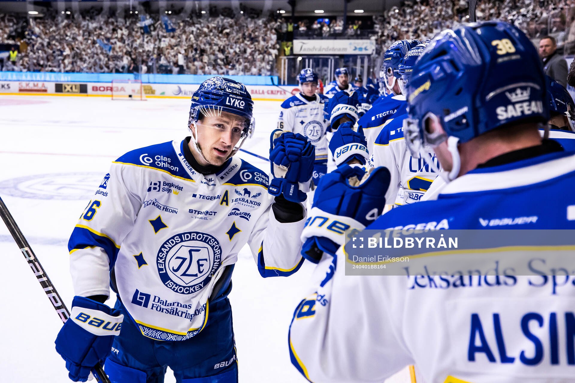 Leksands Patrik Norén jublar