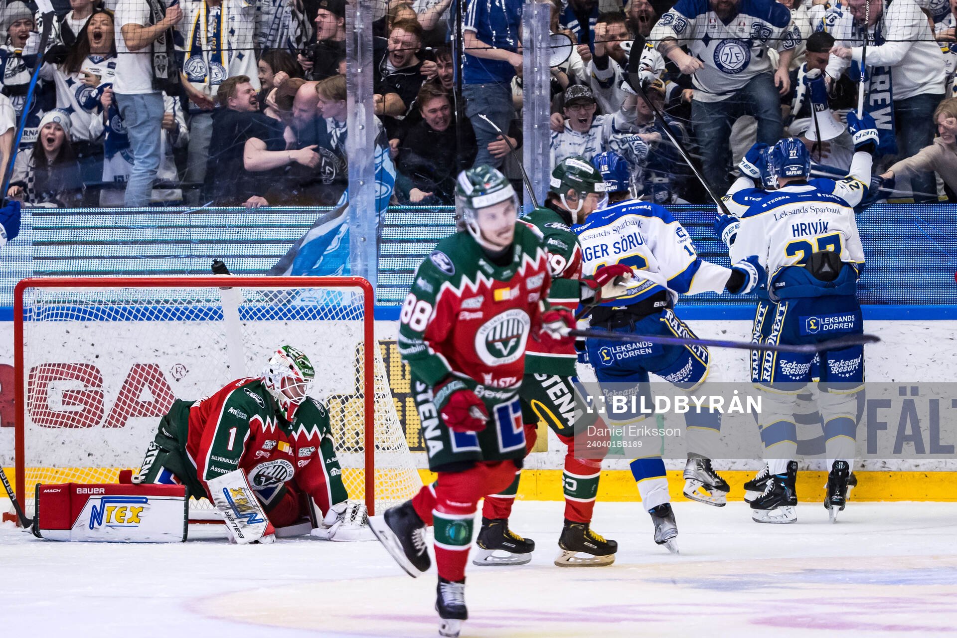 Leksands Patrik Norén jublar