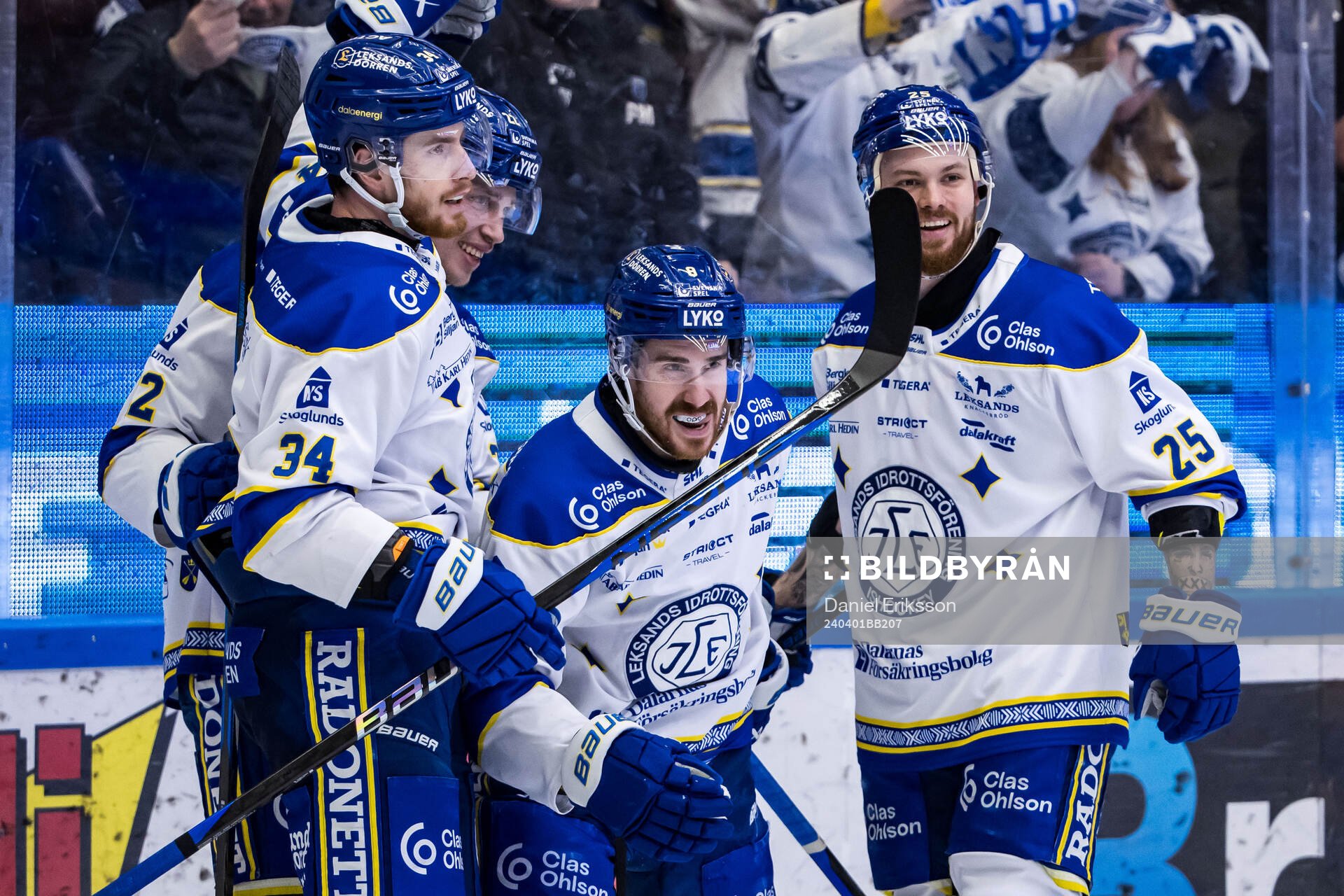 Leksands Matt Caito jublar