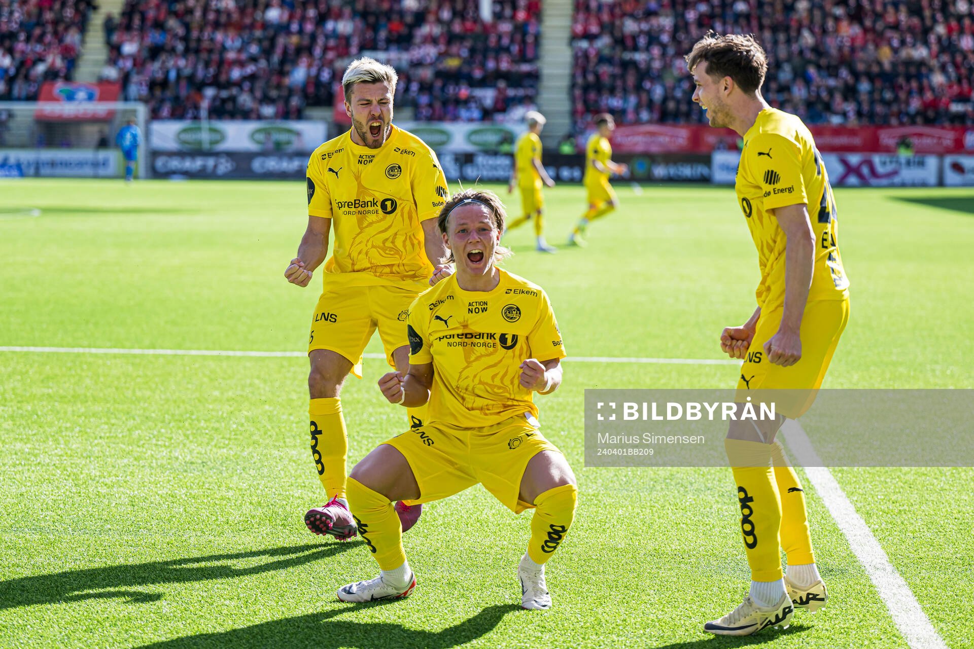 August Mikkelsen of Bodø/Glimt celebrates