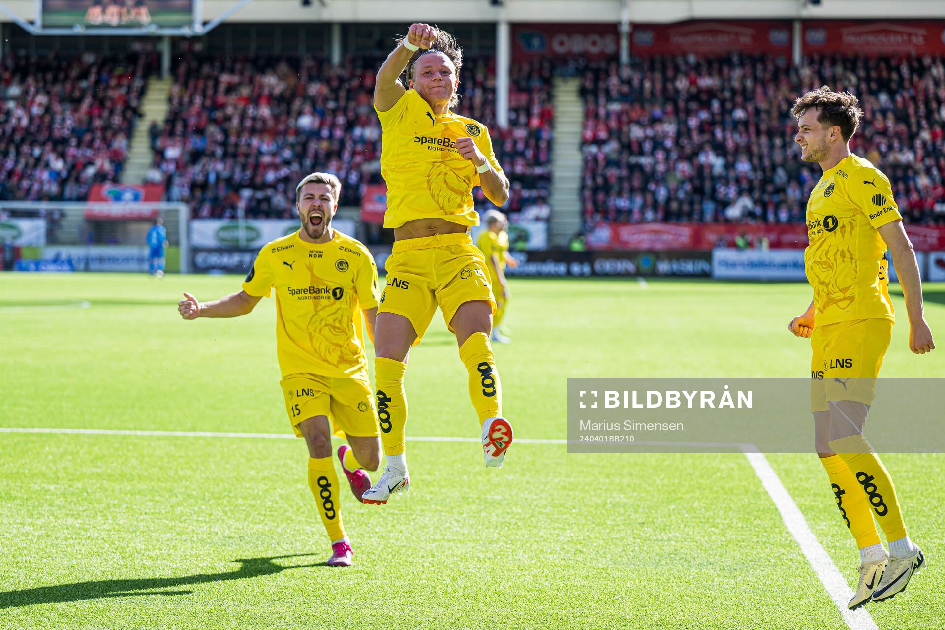 August Mikkelsen of Bodø/Glimt celebrates