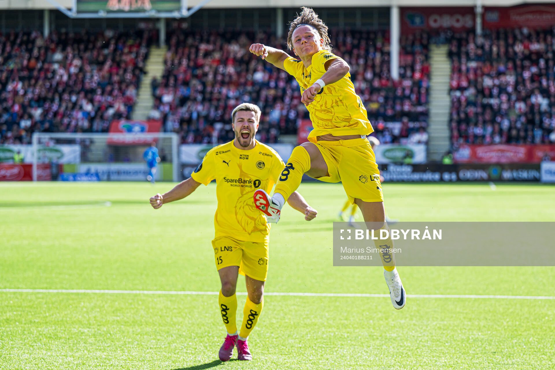 August Mikkelsen of Bodø/Glimt celebrates