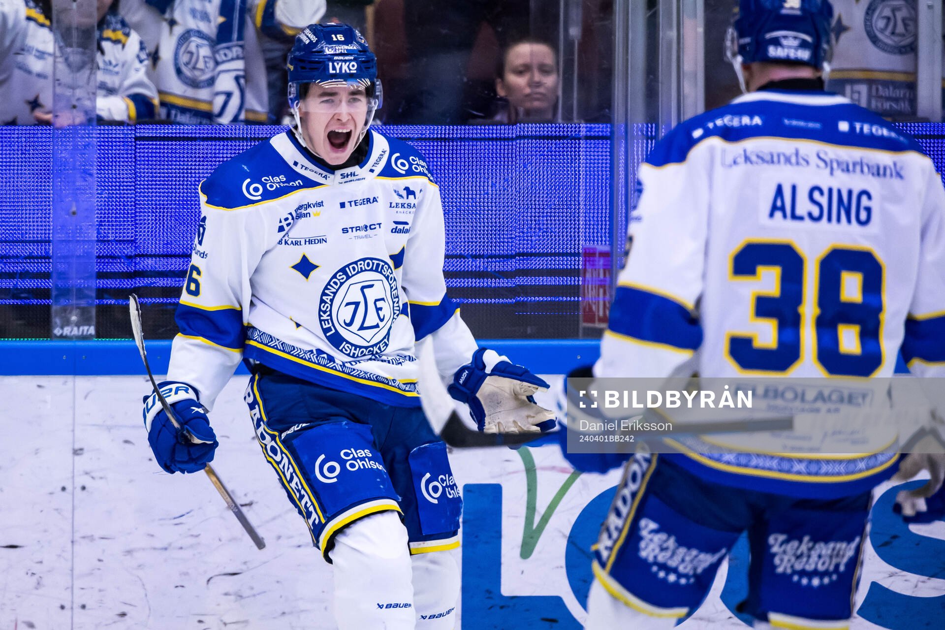 Leksands Felix Unger Sörum jublar