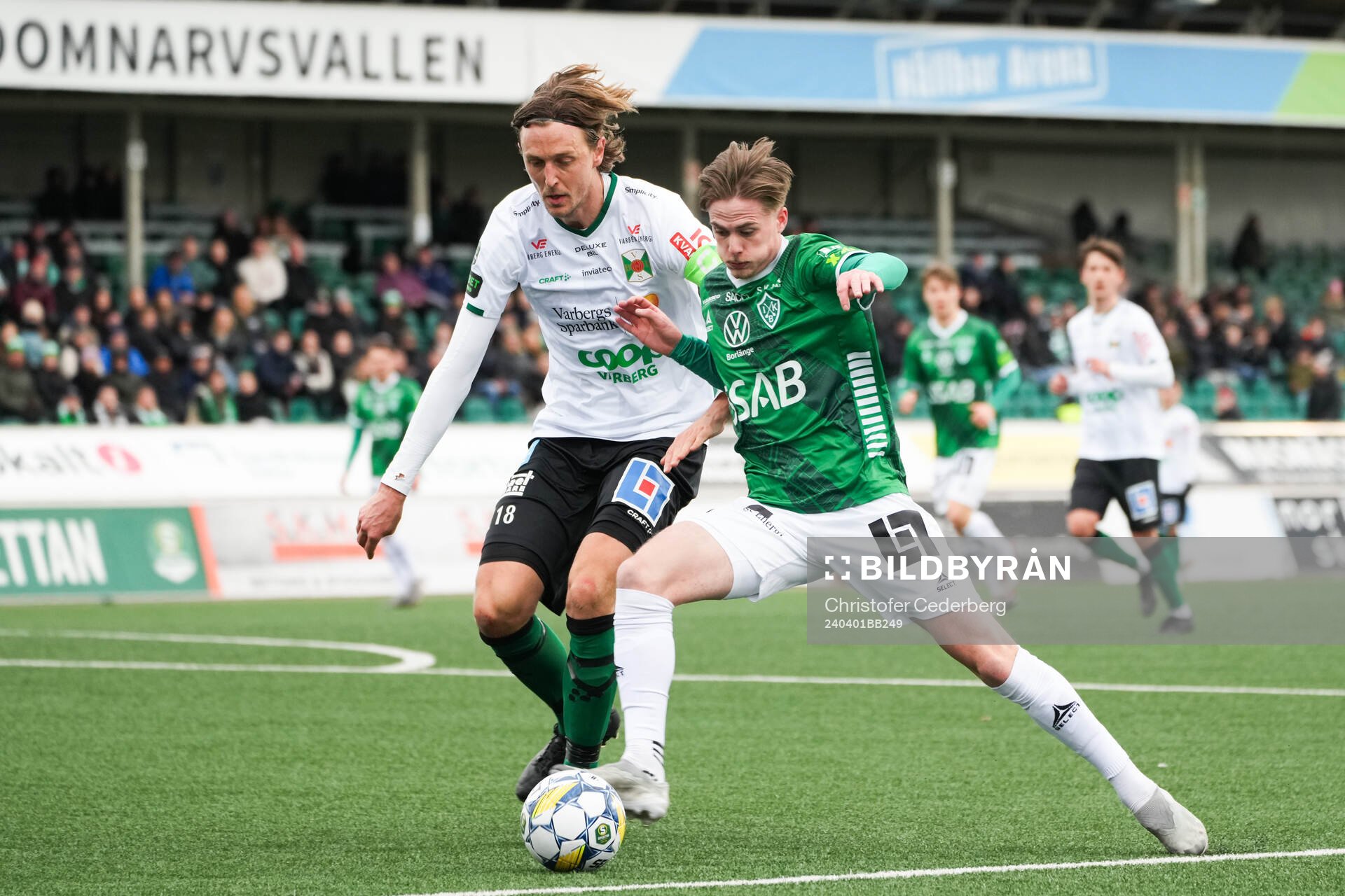Varbergs Joakim Lindner och Brages Johan Arvidsson