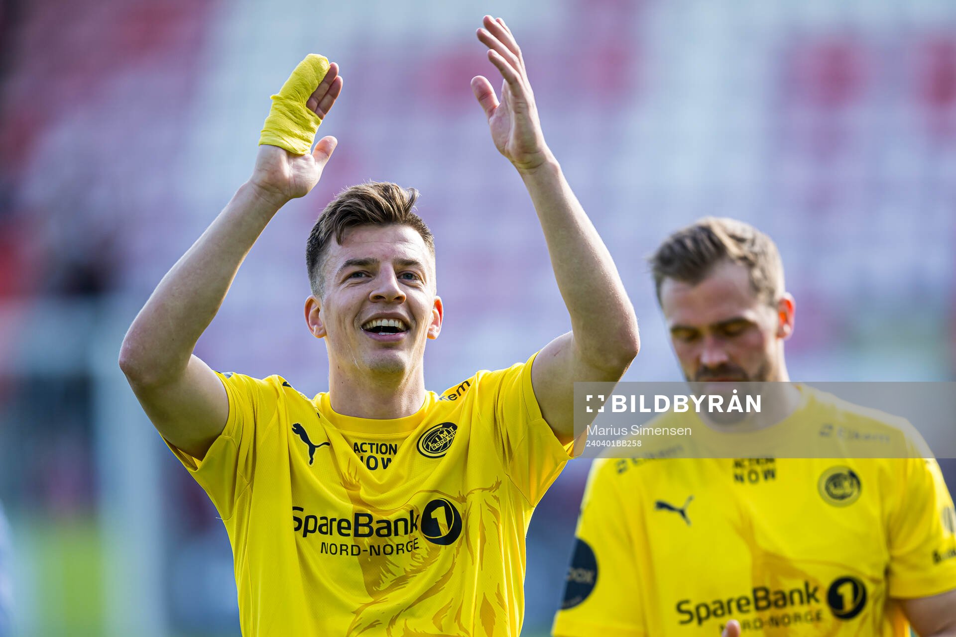 Jostein Gundersen of Bodø/Glimt celebrates