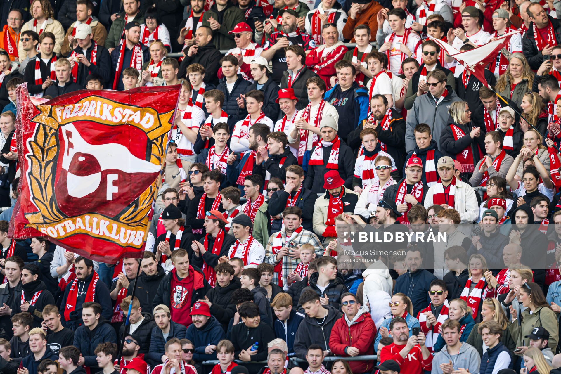 Spectators in the stands
