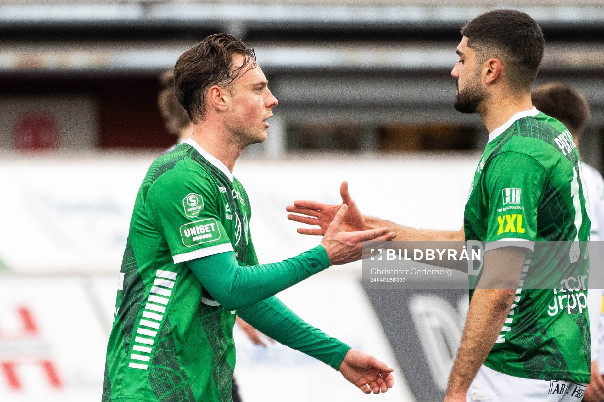 Brages Cesar Weilid efter fotbollsmatchen i Superettan mellan Brage och Varberg den 1 april 2024 i Borlänge. 
