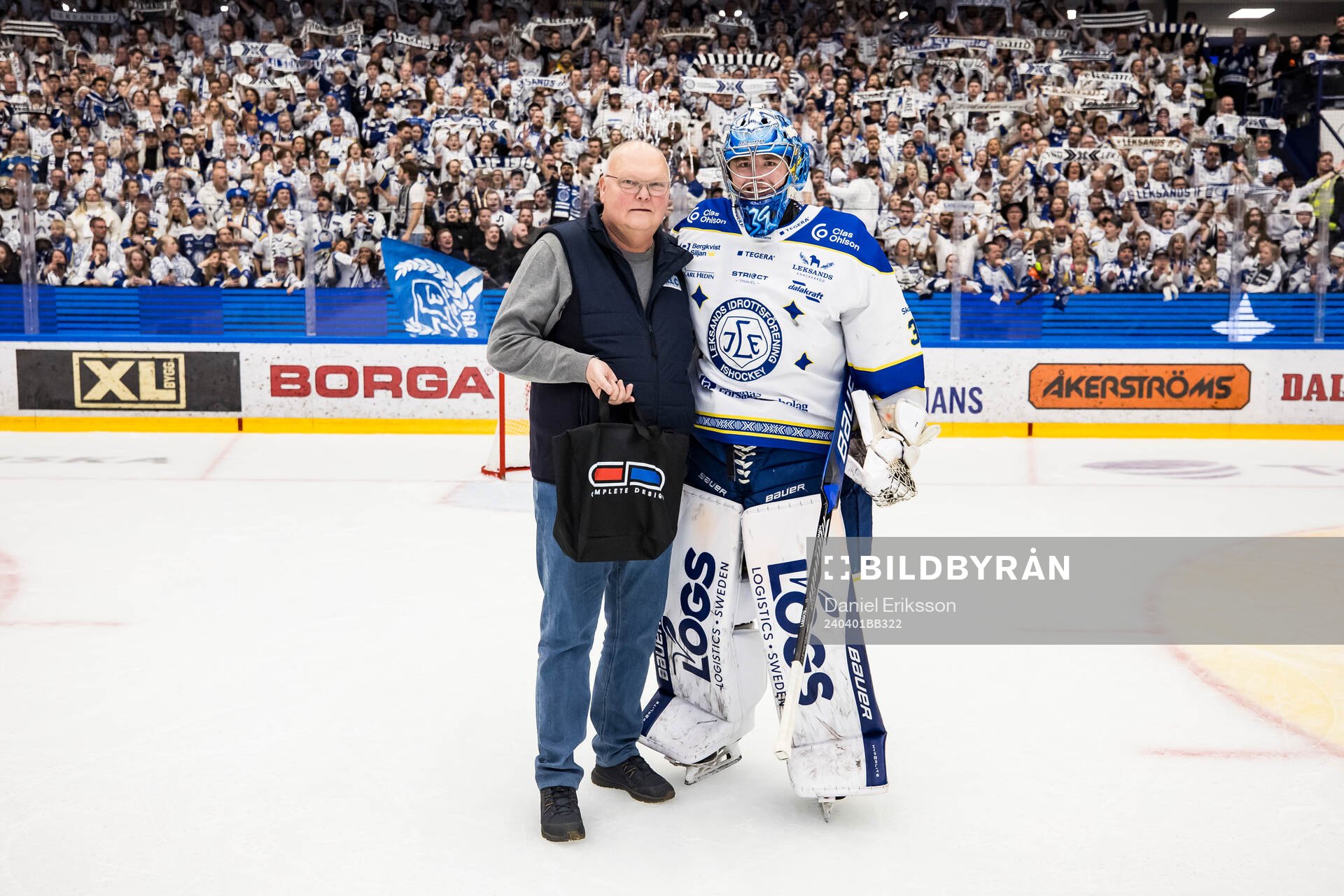 Leksands målvakt Filip Larsson utsedd till matchens lirare