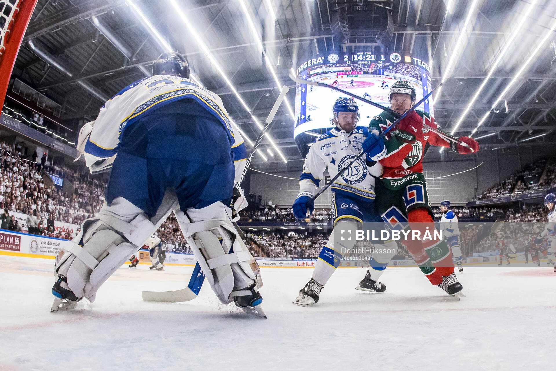 Leksands Anton Lindholm och Frölundas Linus Öberg