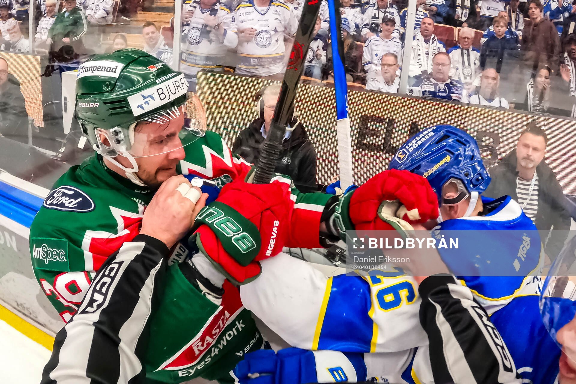 Frölundas Mikael Ruohomaa och Leksands Patrik Norén