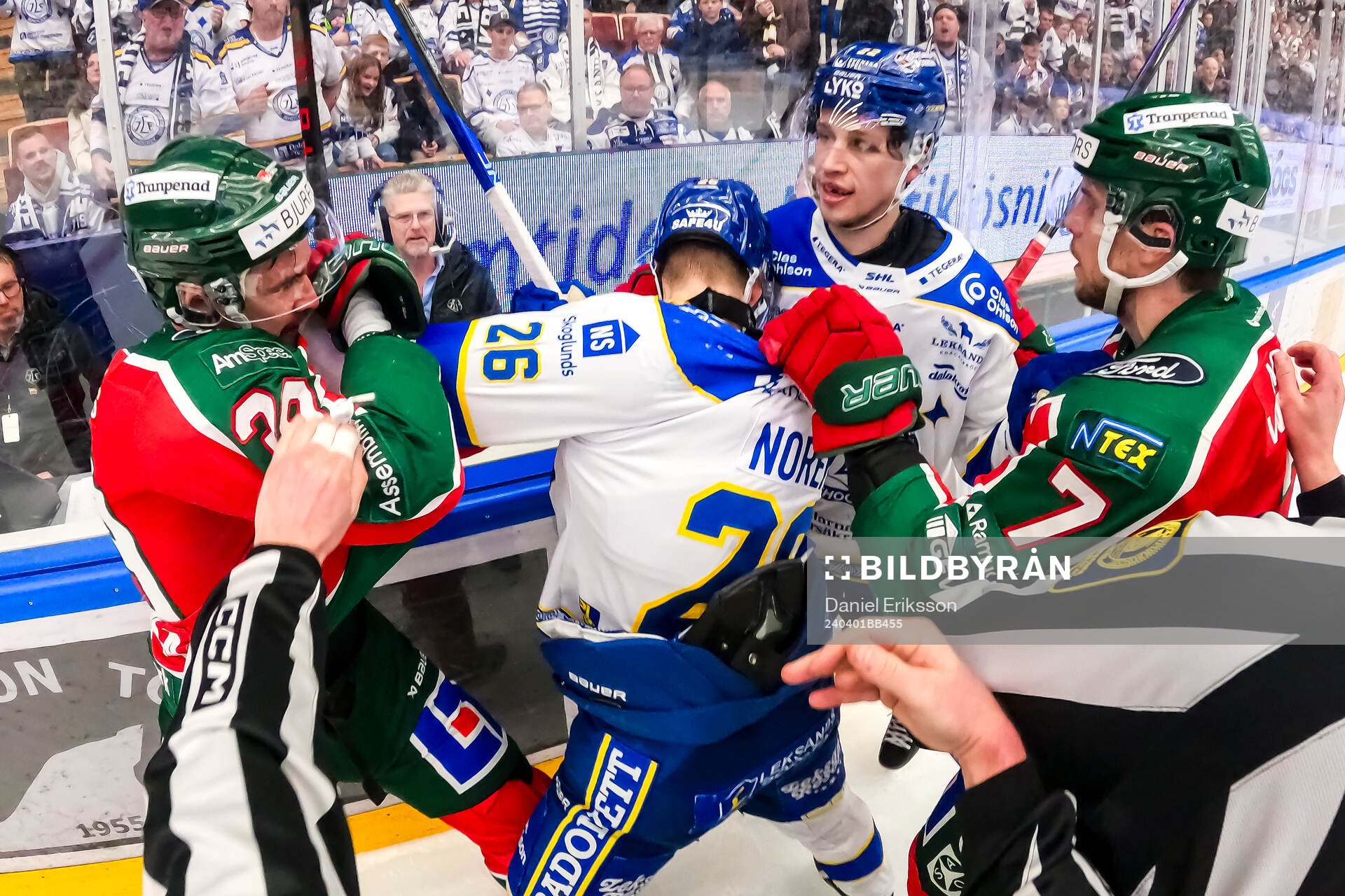 Frölundas Mikael Ruohomaa och Leksands Patrik Norén