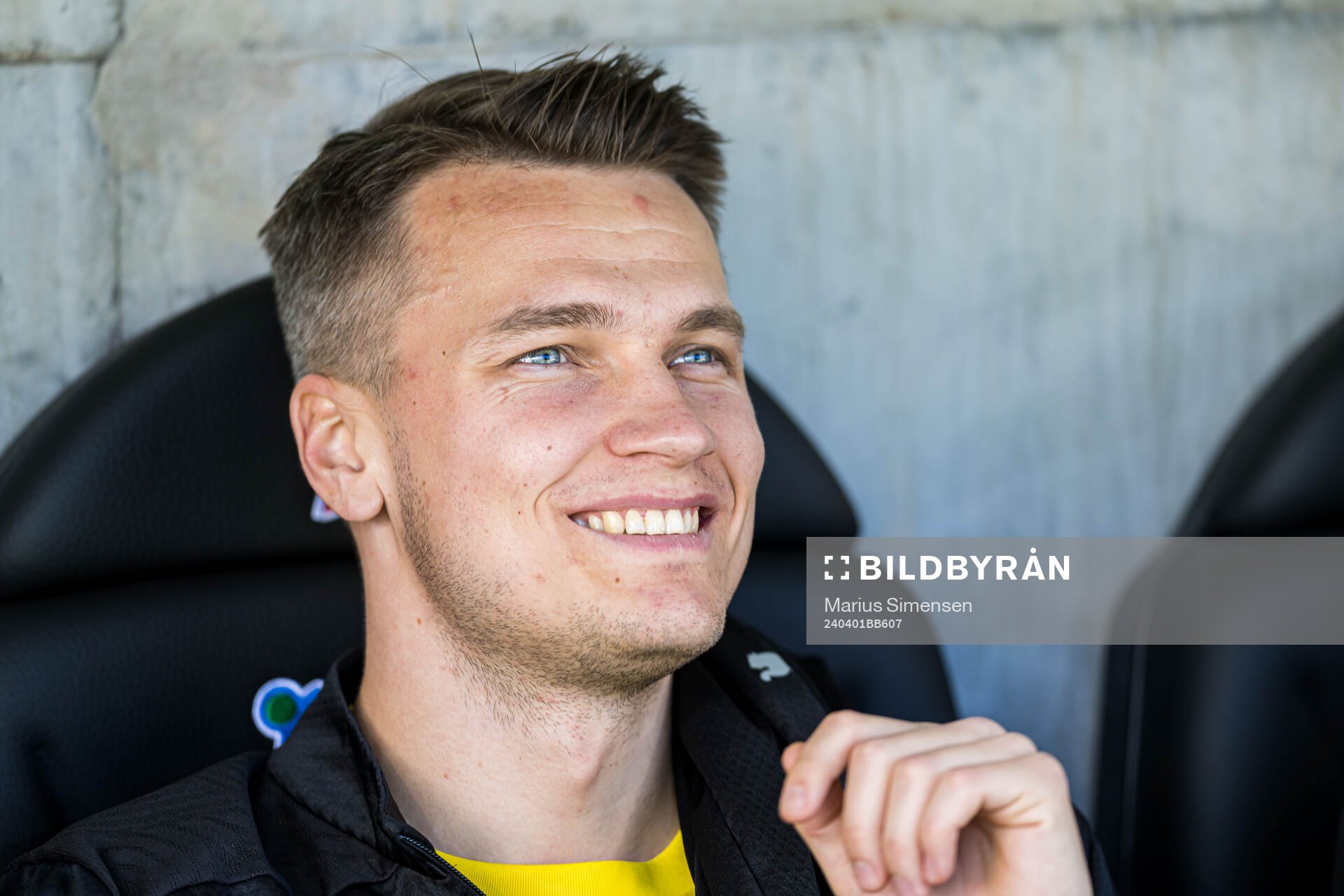 Odin Bjørtuft of Bodø/Glimt ahead of the Eliteserien match between Fredrikstad and Bodø/Glimt on April 1, 2024 in Fredrikstad.