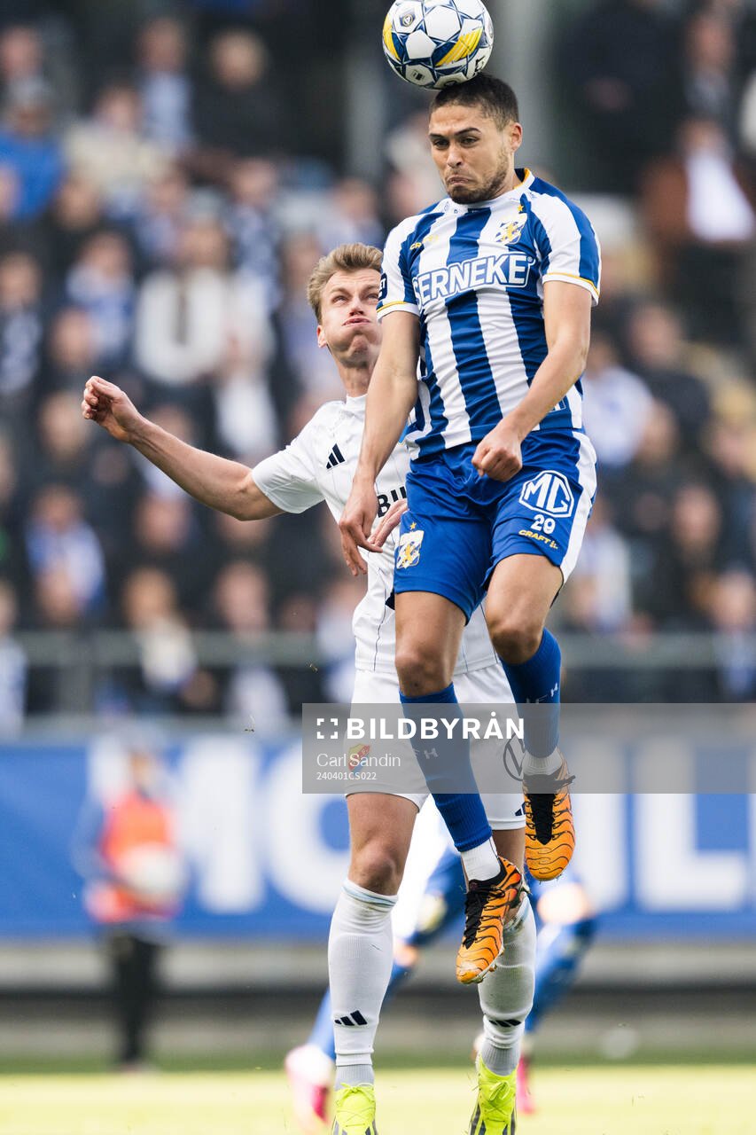 Djurgårdens Rasmus Schuller och IFK Göteborgs Thomas