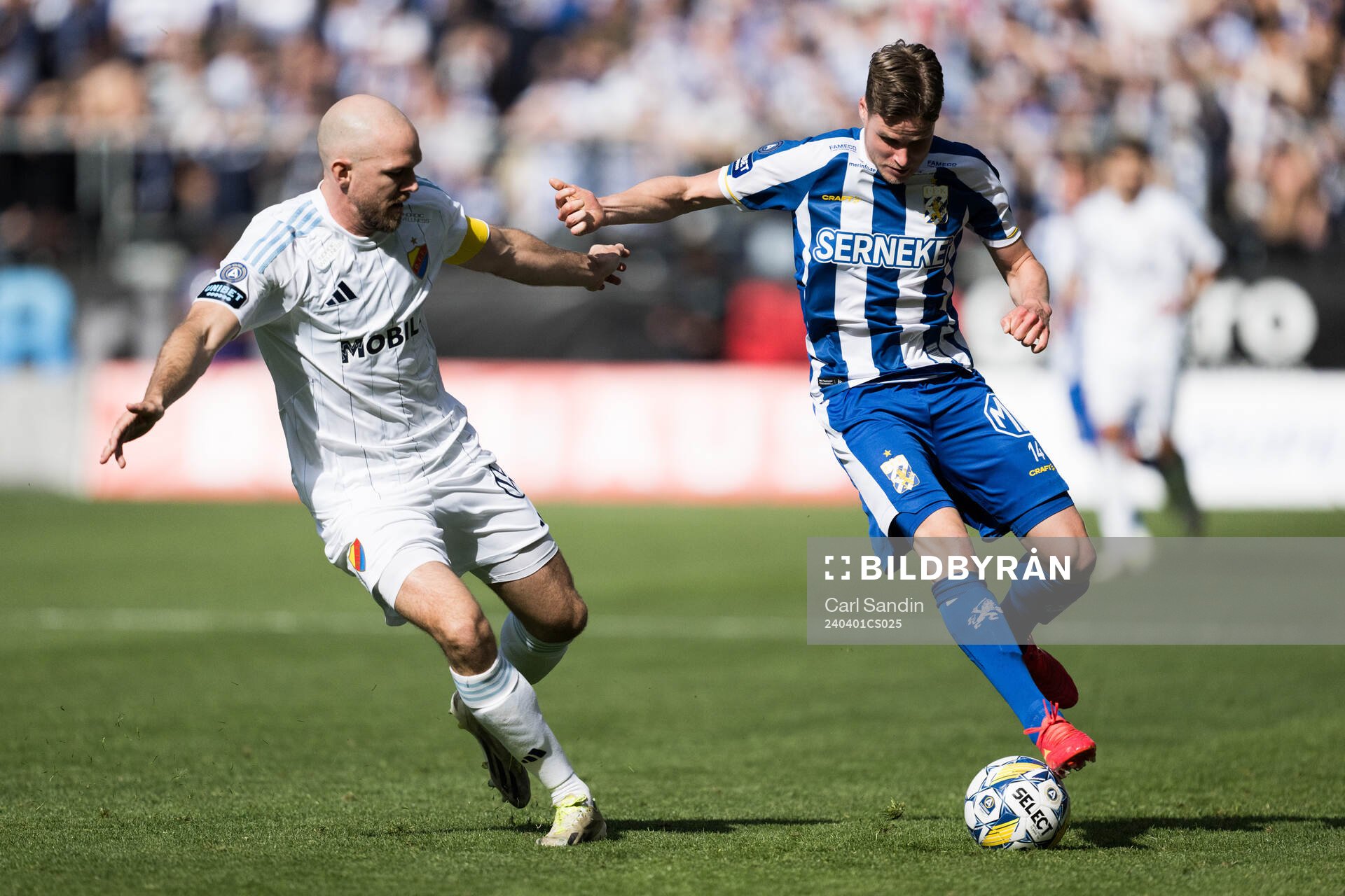 Djurgårdens Marcus Danielson och IFK Göteborgs Gustaf