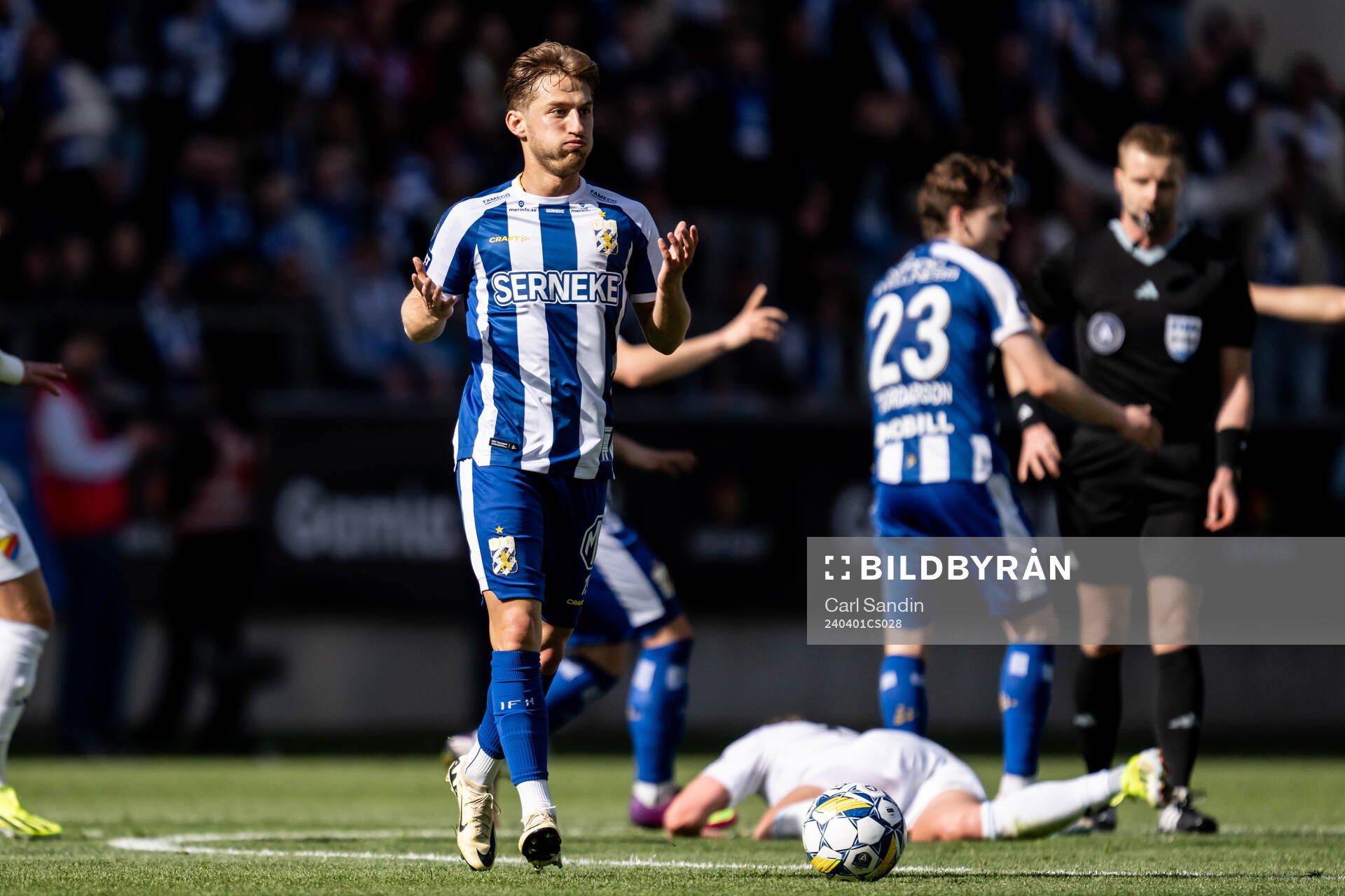 IFK Göteborgs Arbnor Mucolli reagerar