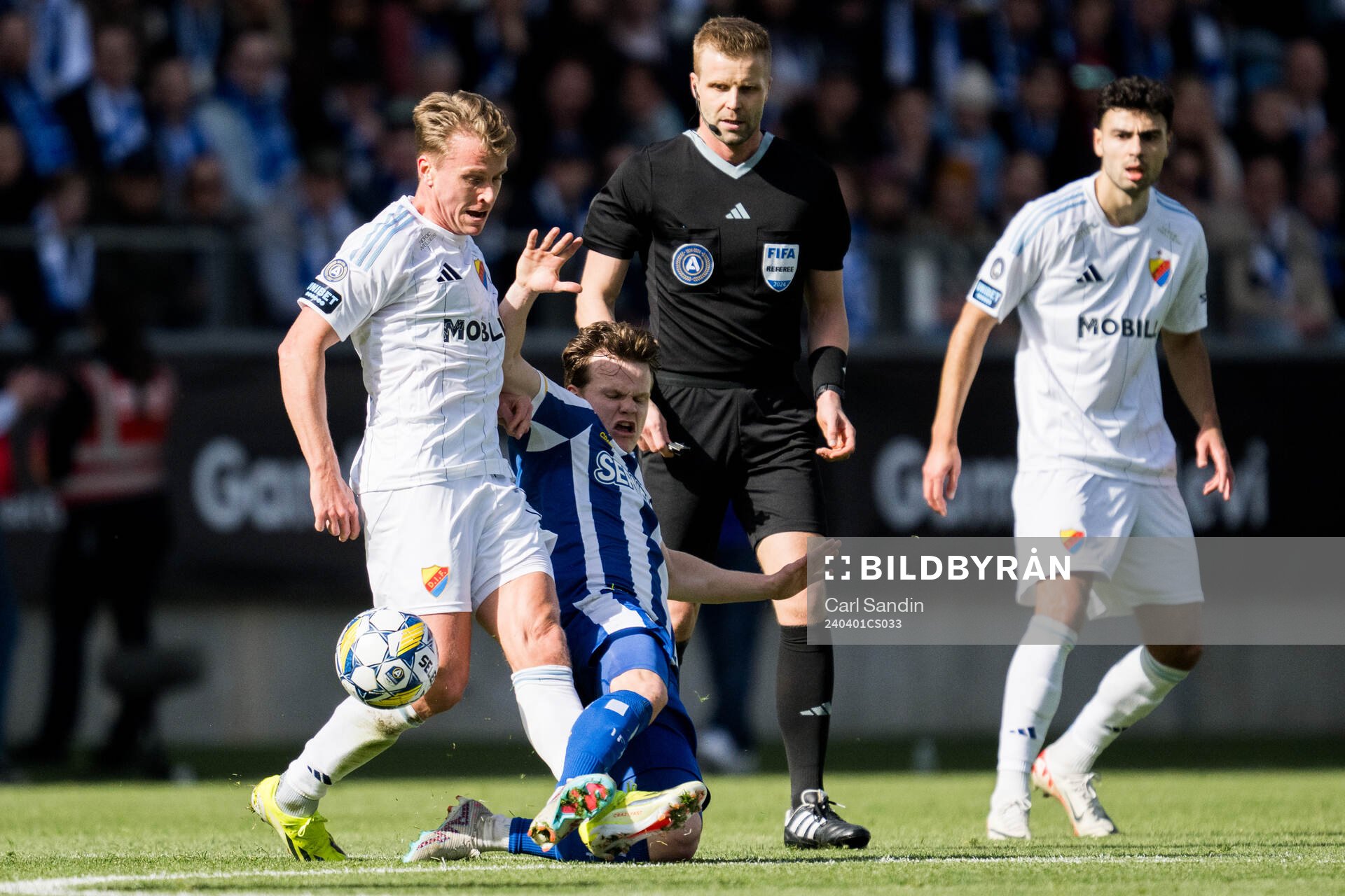 Djurgårdens Rasmus Schuller och IFK Göteborgs Kolbeinn