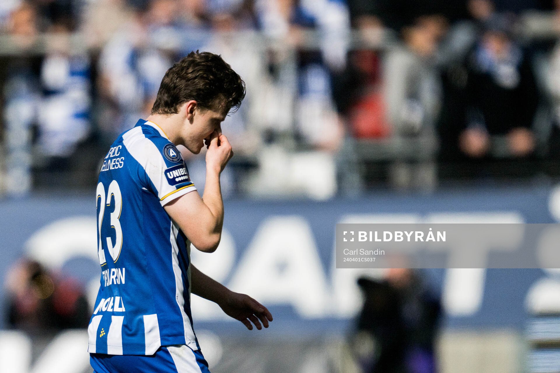 IFK Göteborgs Kolbeinn Thordarson lämnar planen