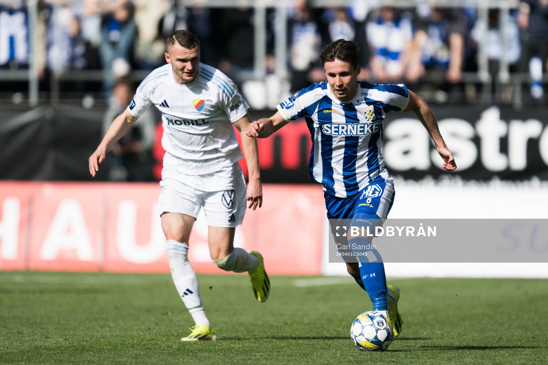 Djurgårdens Piotr Johansson och IFK Göteborgs Anders