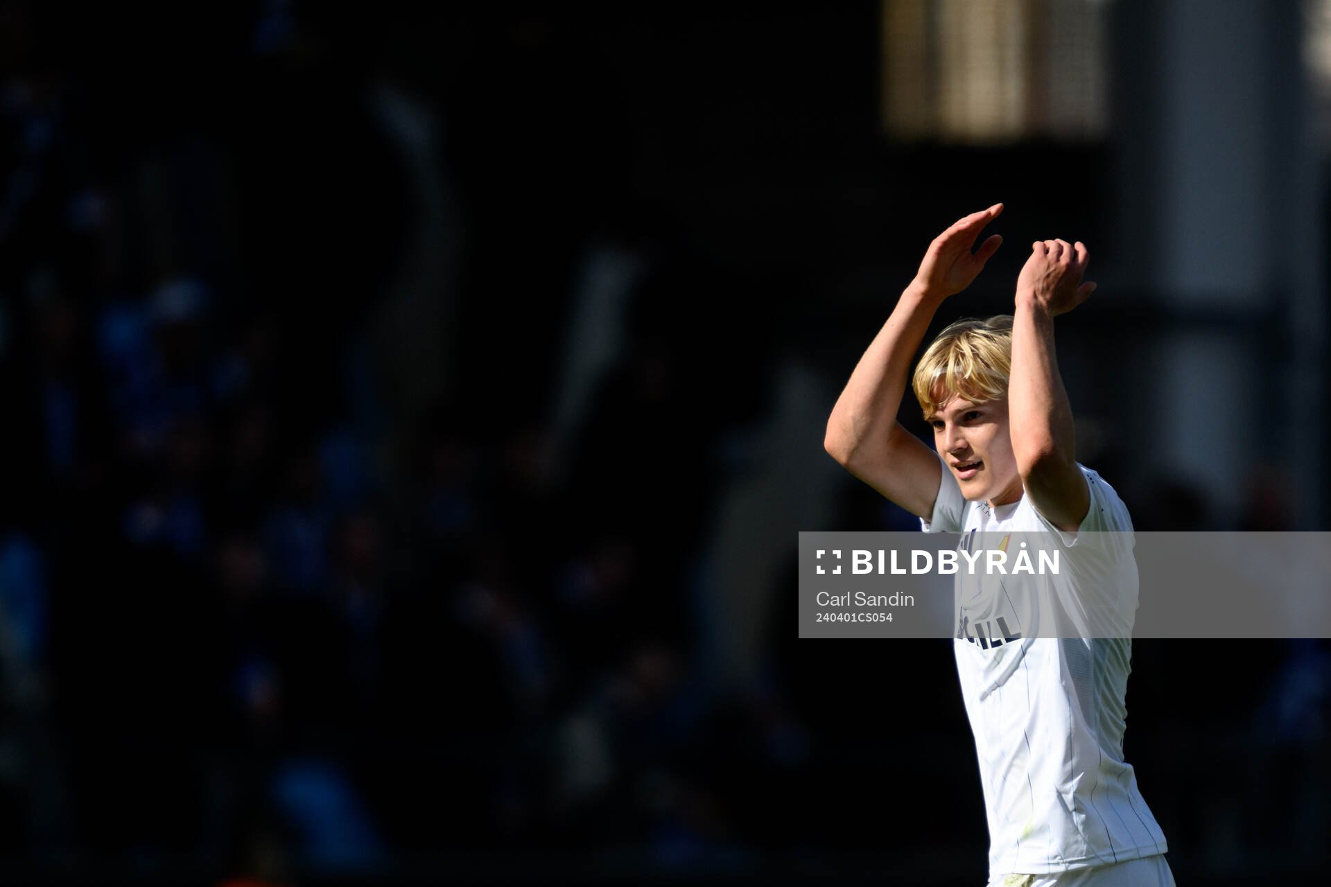 Djurgårdens Lucas Bergvall jublar