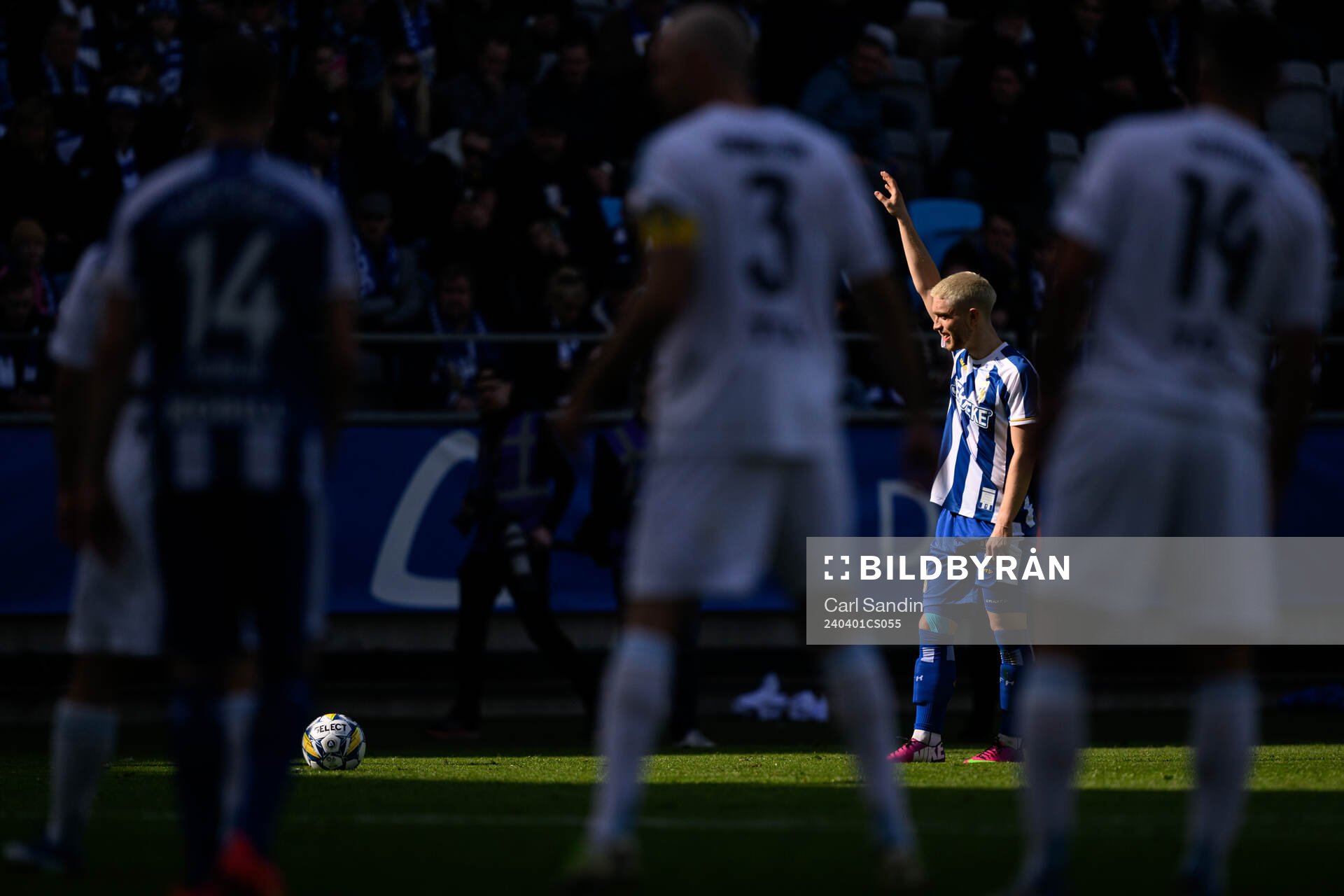 IFK Göteborgs Andreas Pyndt under fotbollsmatchen i Allsvenskan mellan IFK Göteborg och Djurgården den 1 april 2024 i Göteborg. 