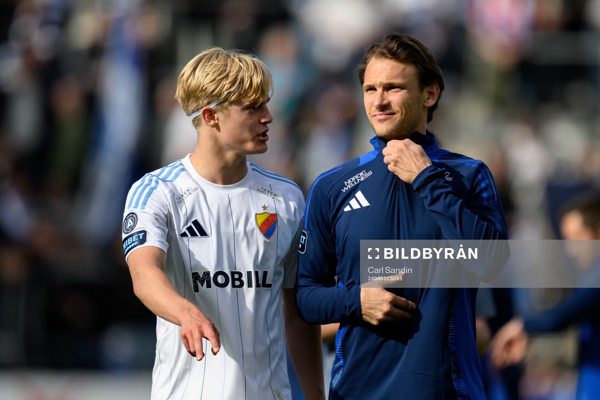 Djurgårdens Lucas Bergvall och Albin Ekdal