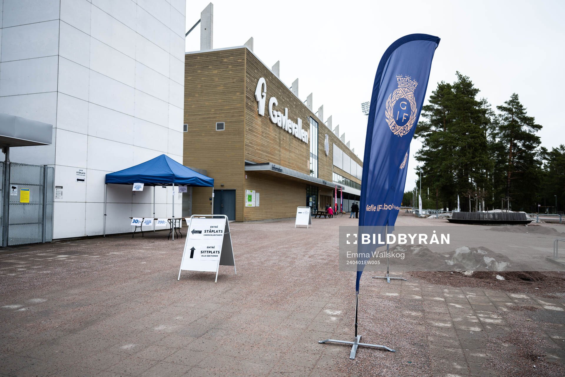 En vimpel med Gefle IF emblem