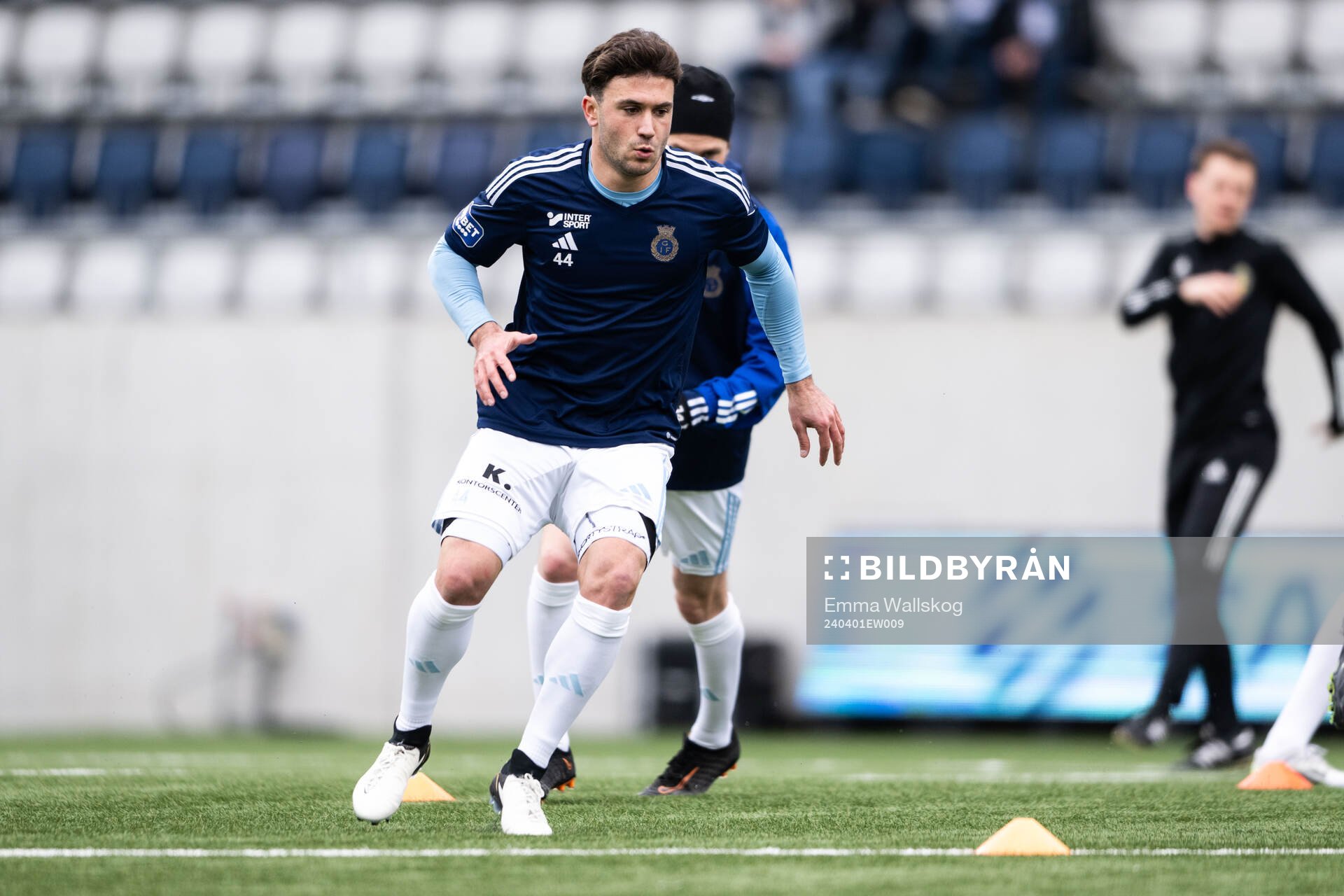 Gefles Iu Ranera Grau inför fotbollsmatchen i Superettan mellan Gefle och Helsingborg den 1 april 2024 i Gävle. 