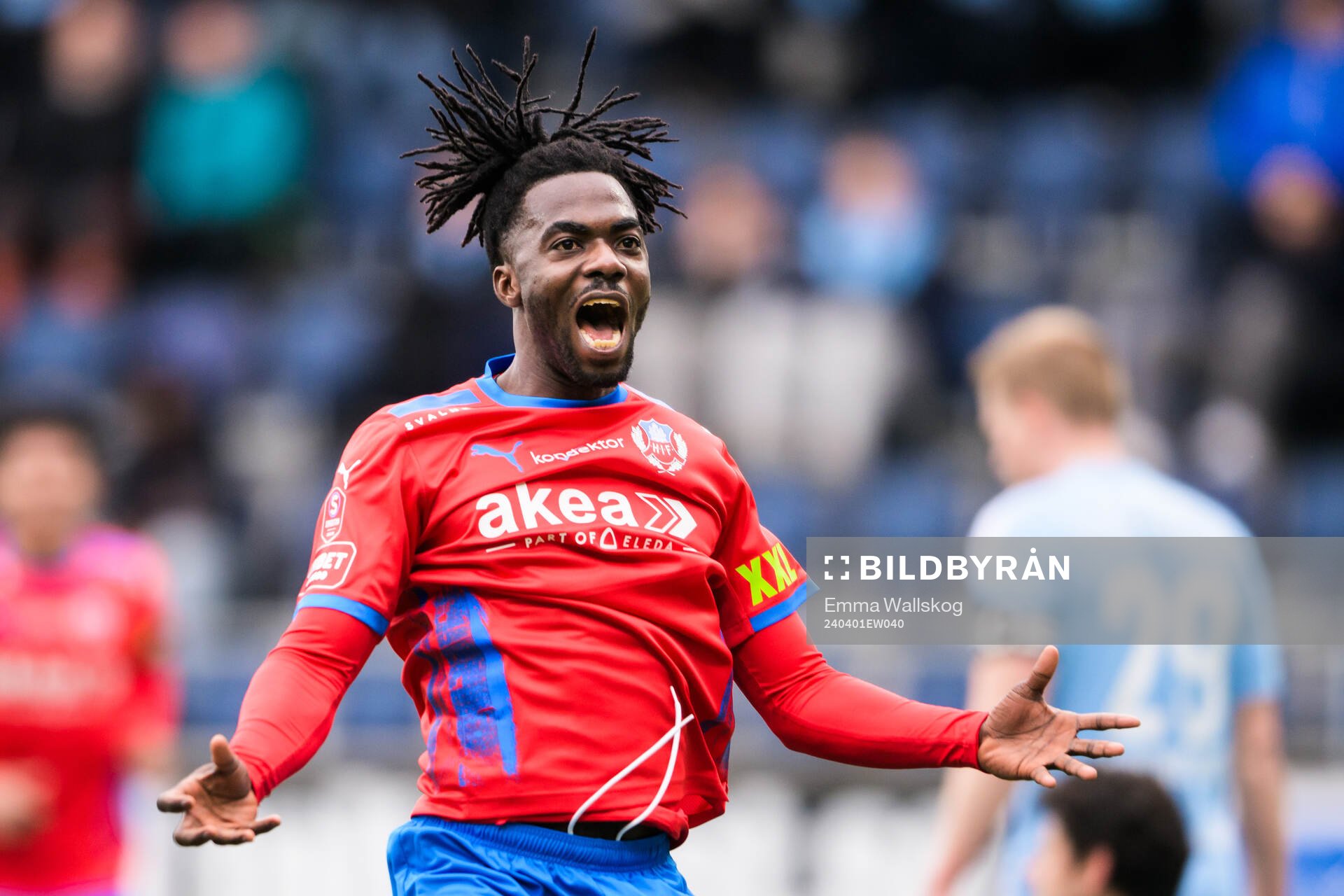 Helsingborgs Benjamin Acquah jublar