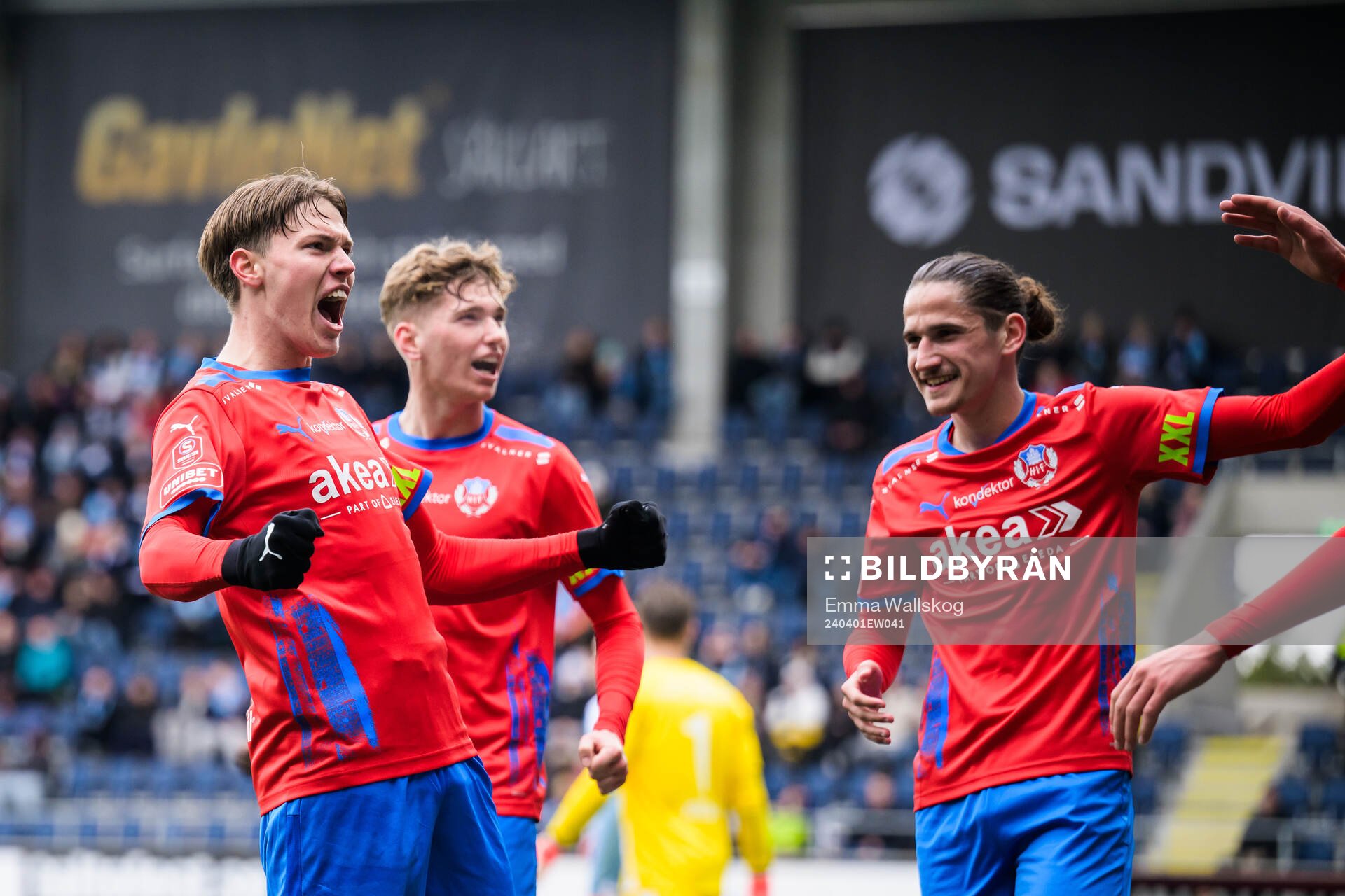 Helsingborgs Taylor Silverholt jublar