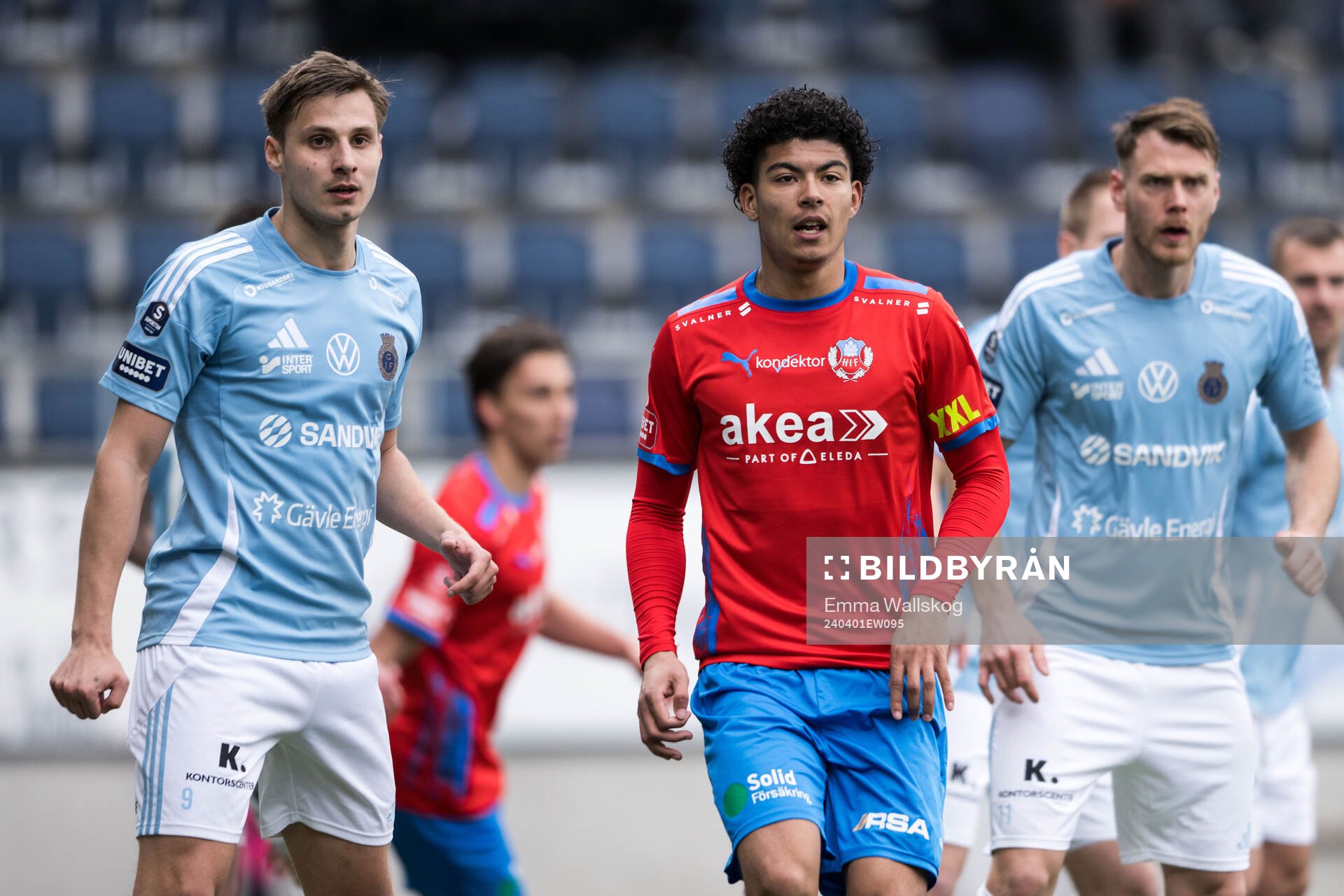 Gefles Jacob Hjelte och Helsingborgs Milan Silva Rasmussen