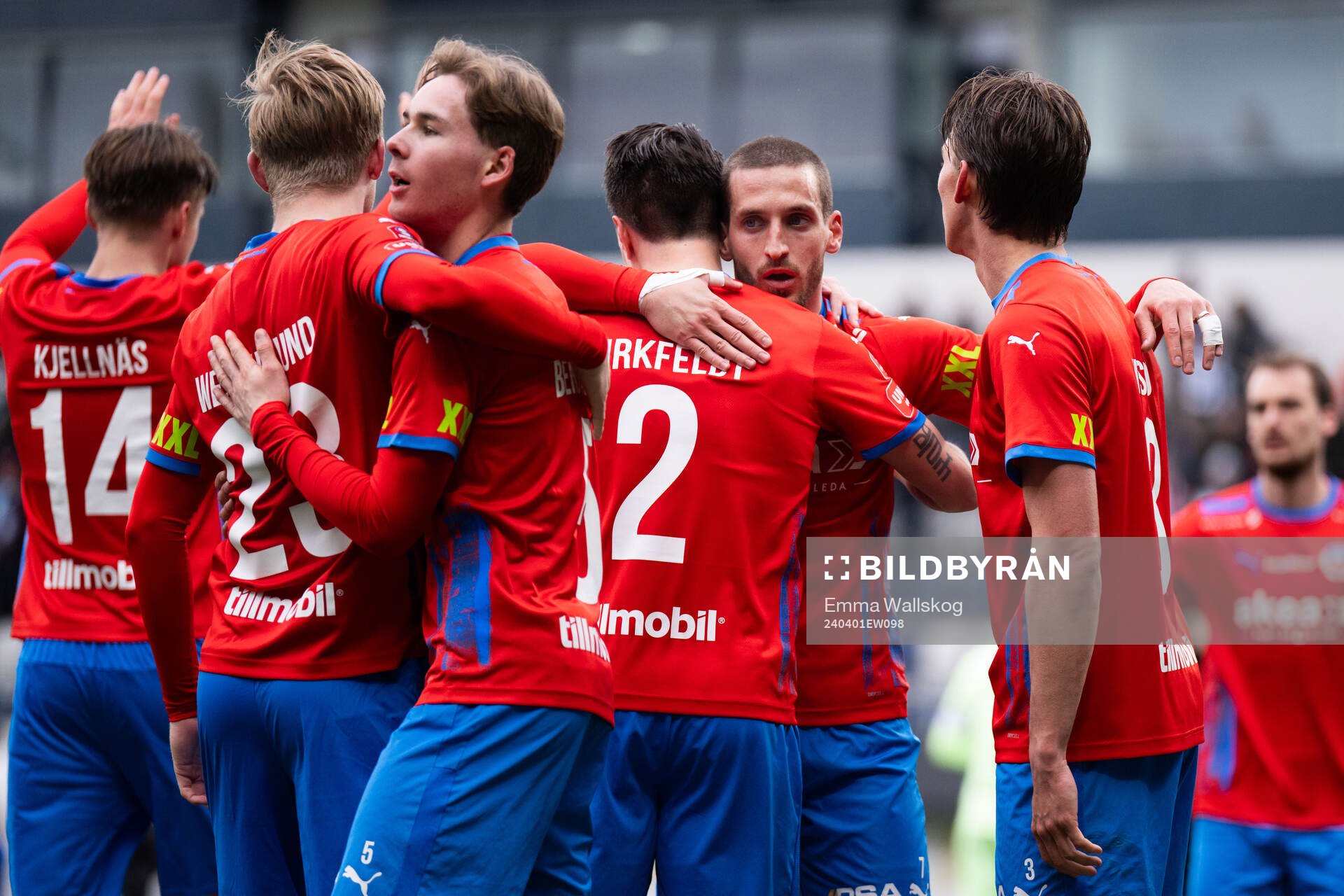 Helsingborgs Arian Kabashi jublar