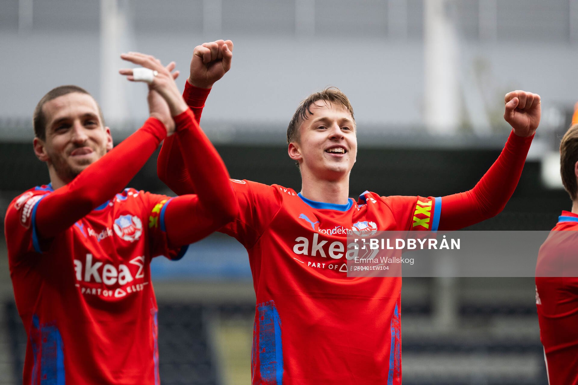Helsingborgs Lukas Kjellnäs jublar