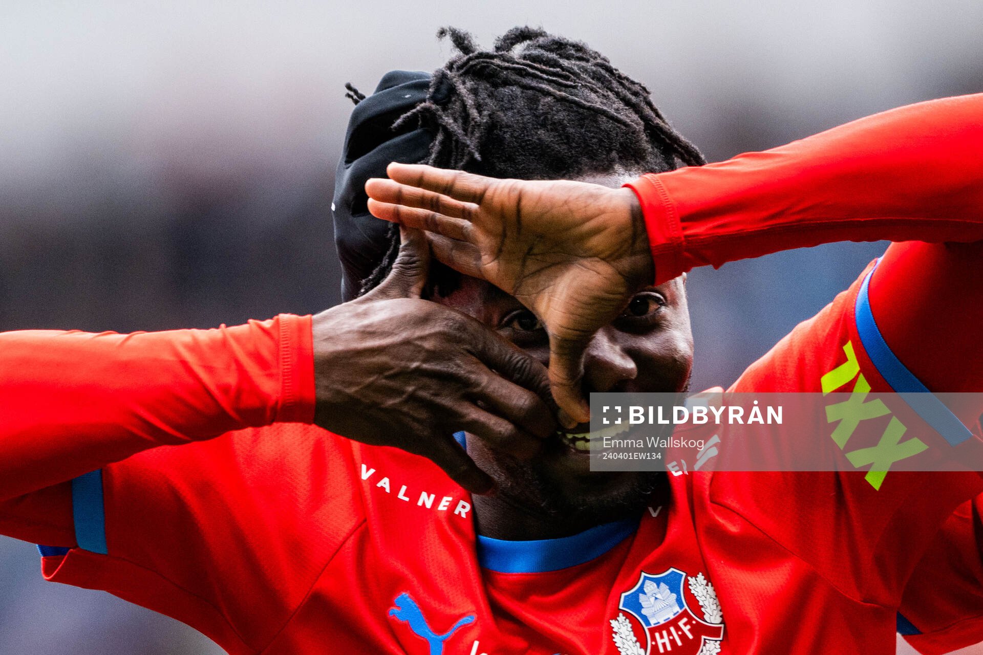 Helsingborgs Benjamin Acquah jublar
